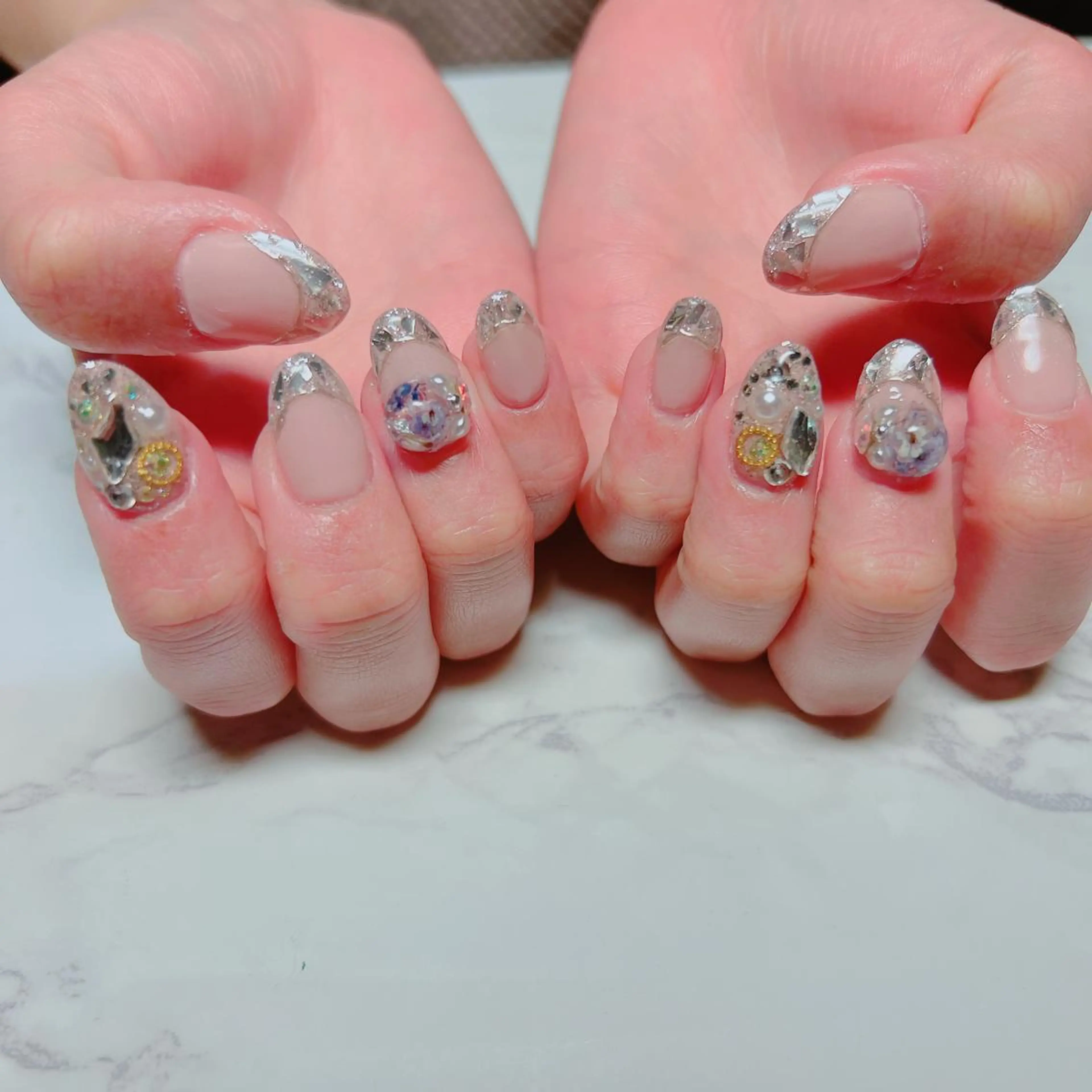 ネイル ブライダルネイル ハンドネイル たきぐち みちこのネイルデザイン