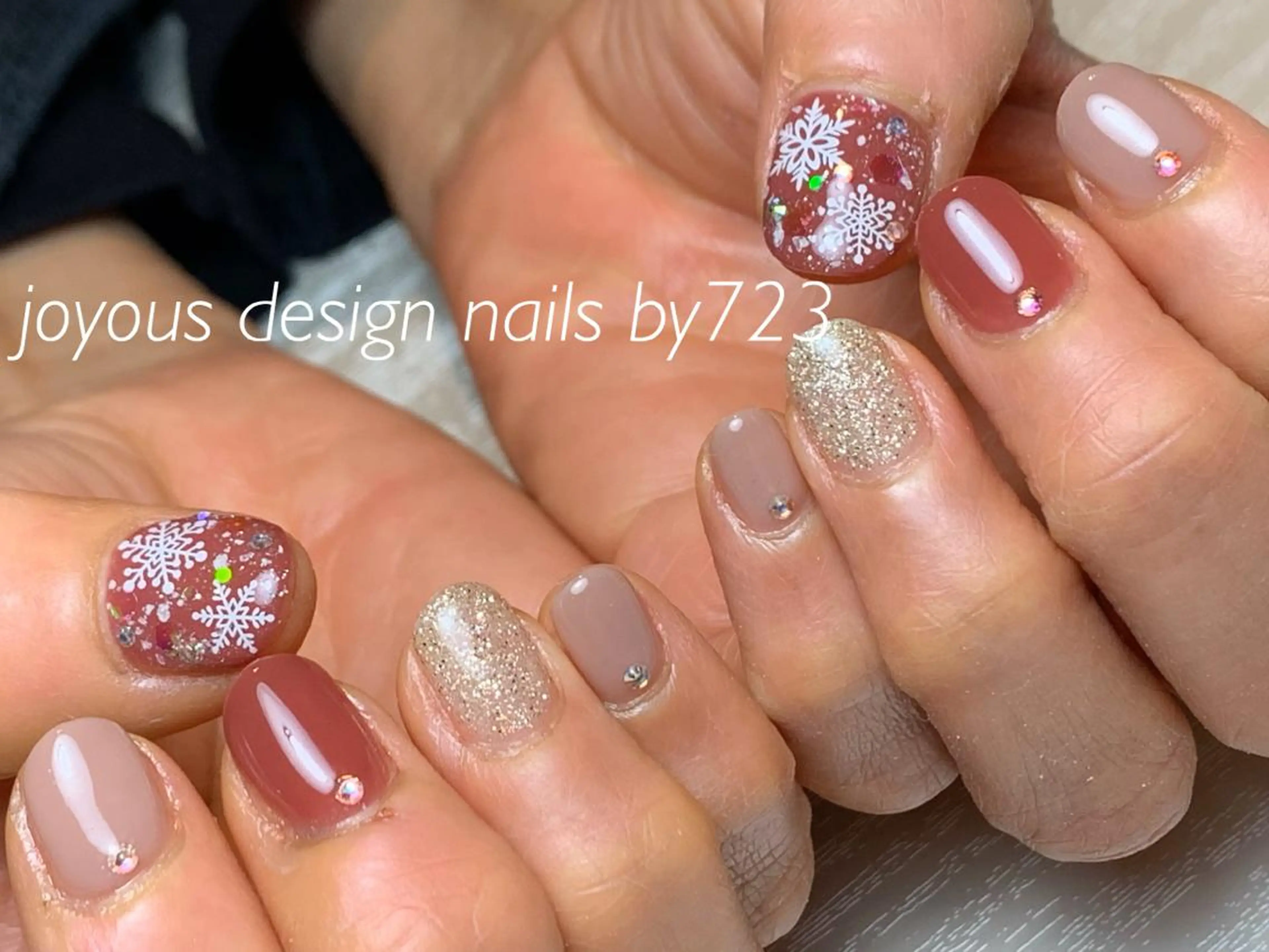 ネイル ストーンネイル ハンドネイル jdn natsumiのネイルデザイン