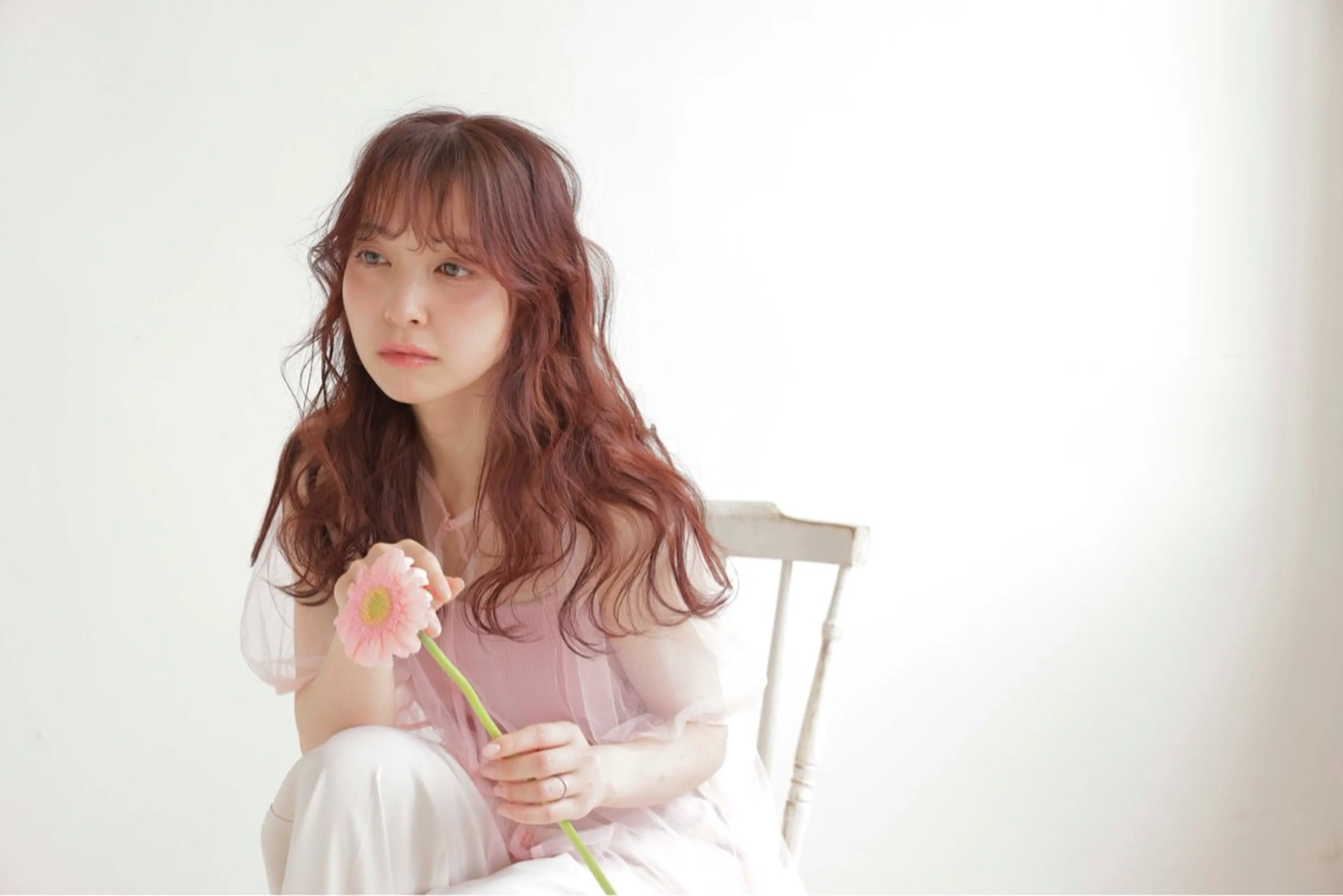 ロング カラー ヘアアレンジ 暖色カラー / minoriのヘアスタイル