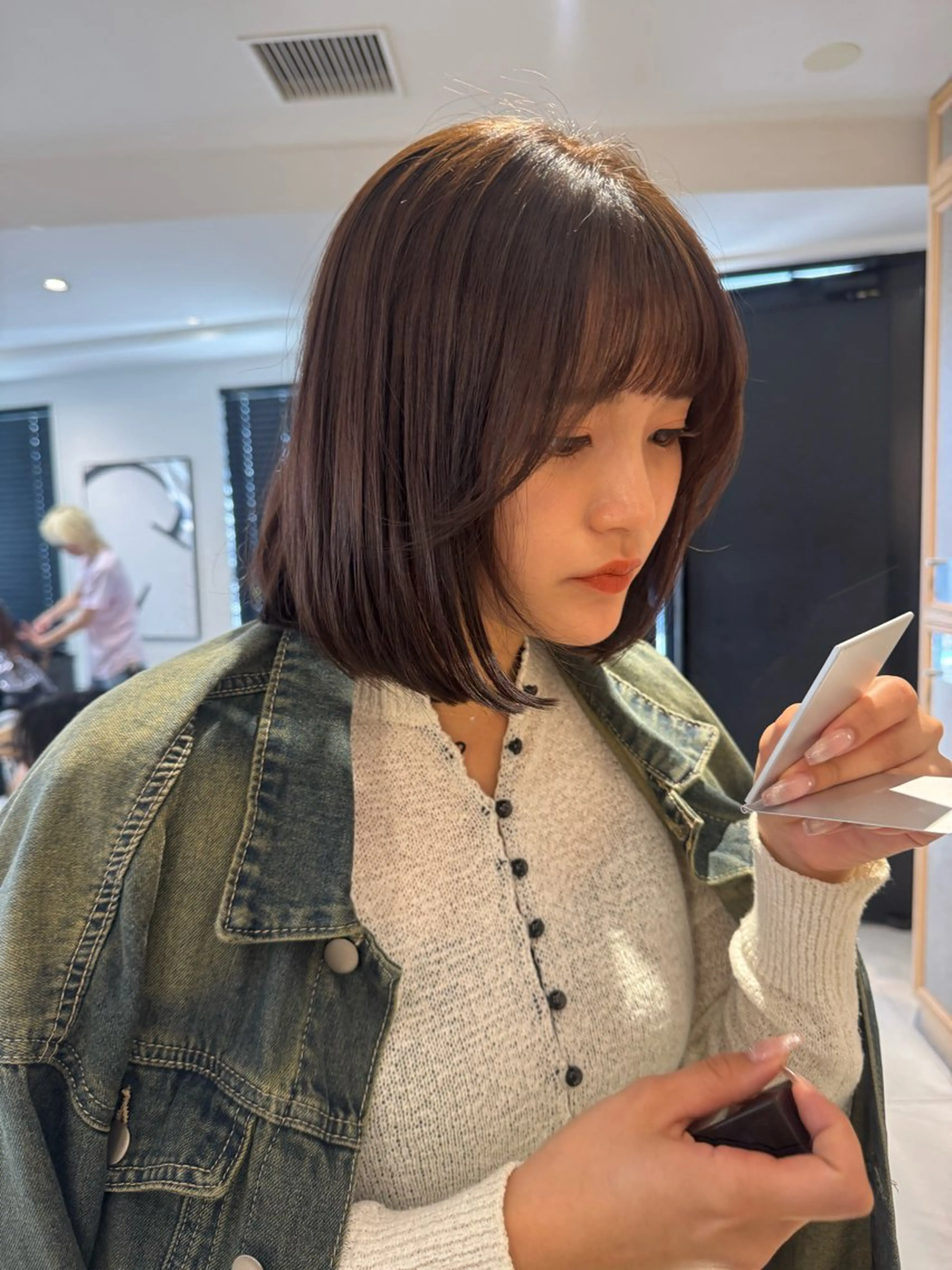 ショート カラー ボブ hyuga/パーマ /ニュアンスパーマのヘアスタイル