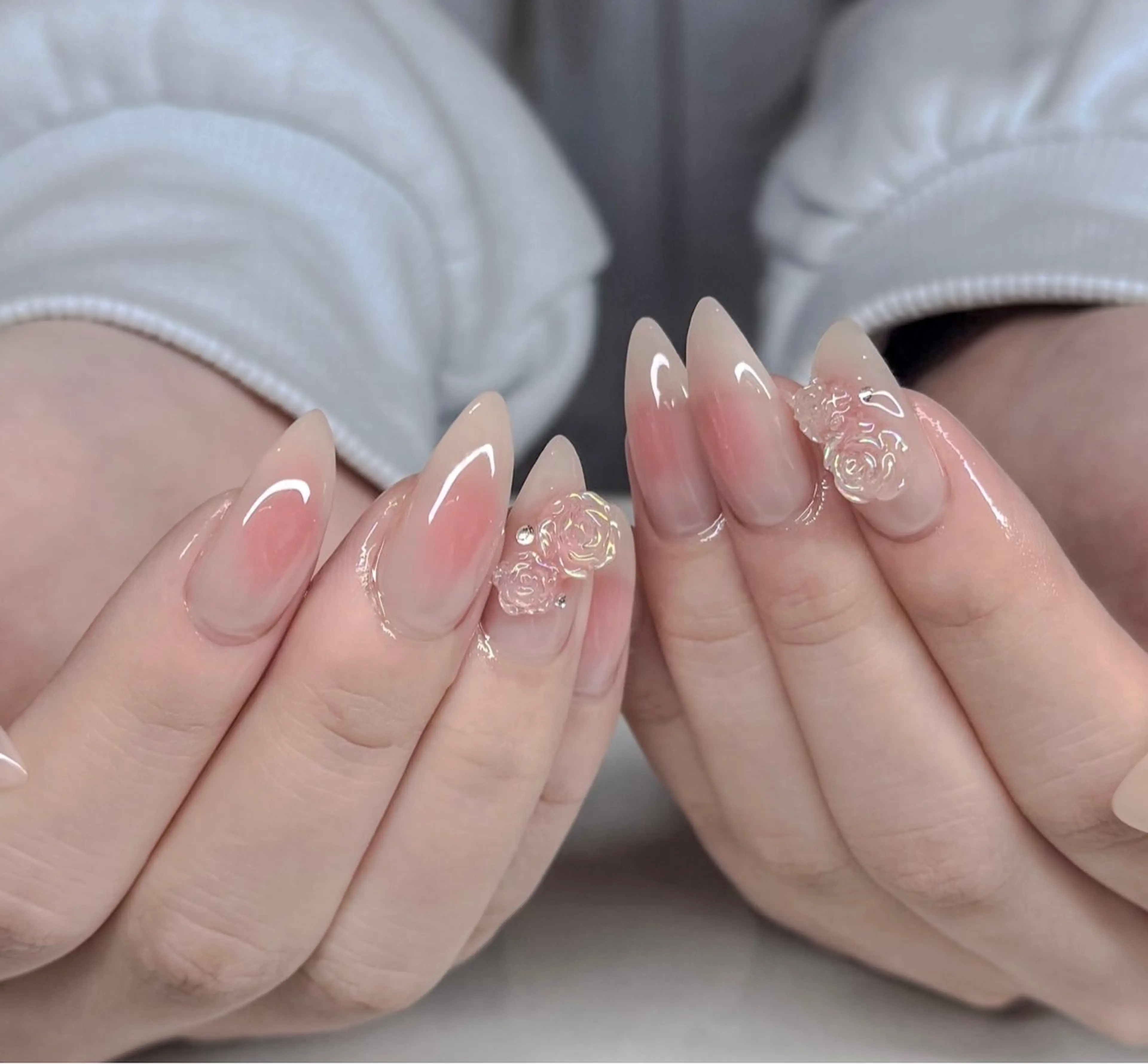 ネイル シンプルネイル ストーンネイル num-fi Aiのネイルデザイン