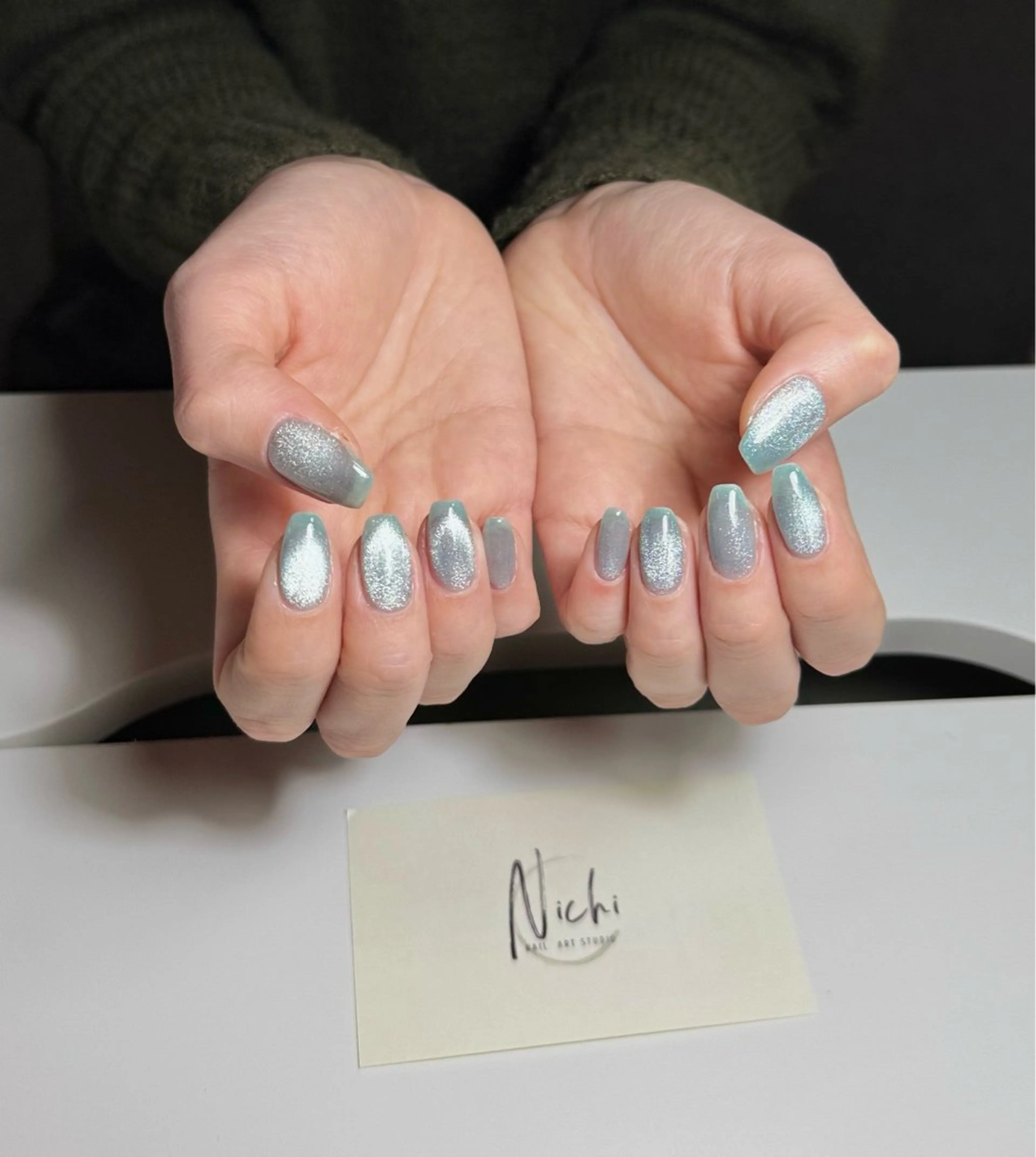 ネイル オーロラネイル チークネイル フットネイル フレンチネイル ジェルネイル Nichi Nailsのネイルデザイン