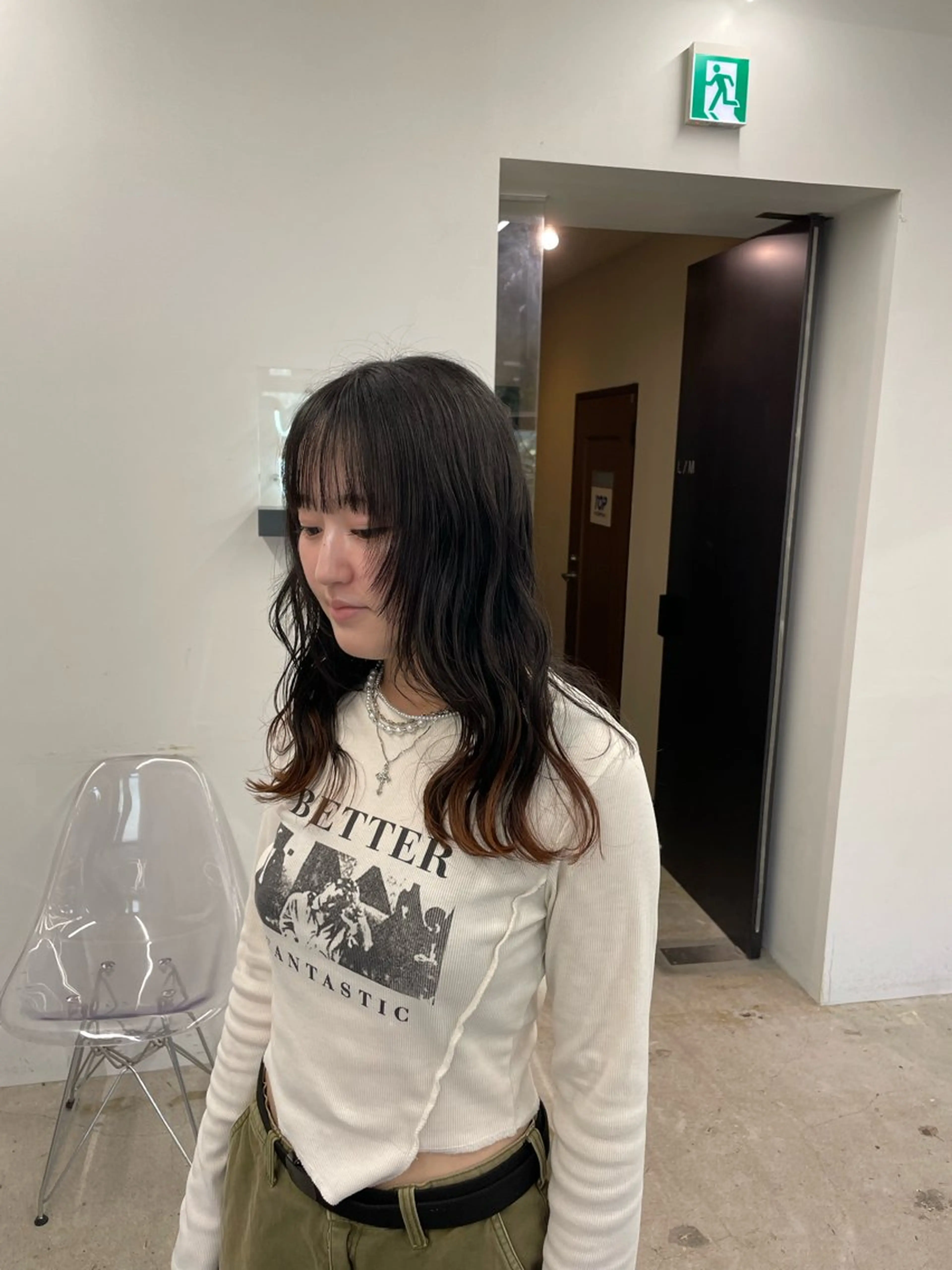 セミロング en:s【新潟万代】 🌈川瀬瑠那のヘアスタイル