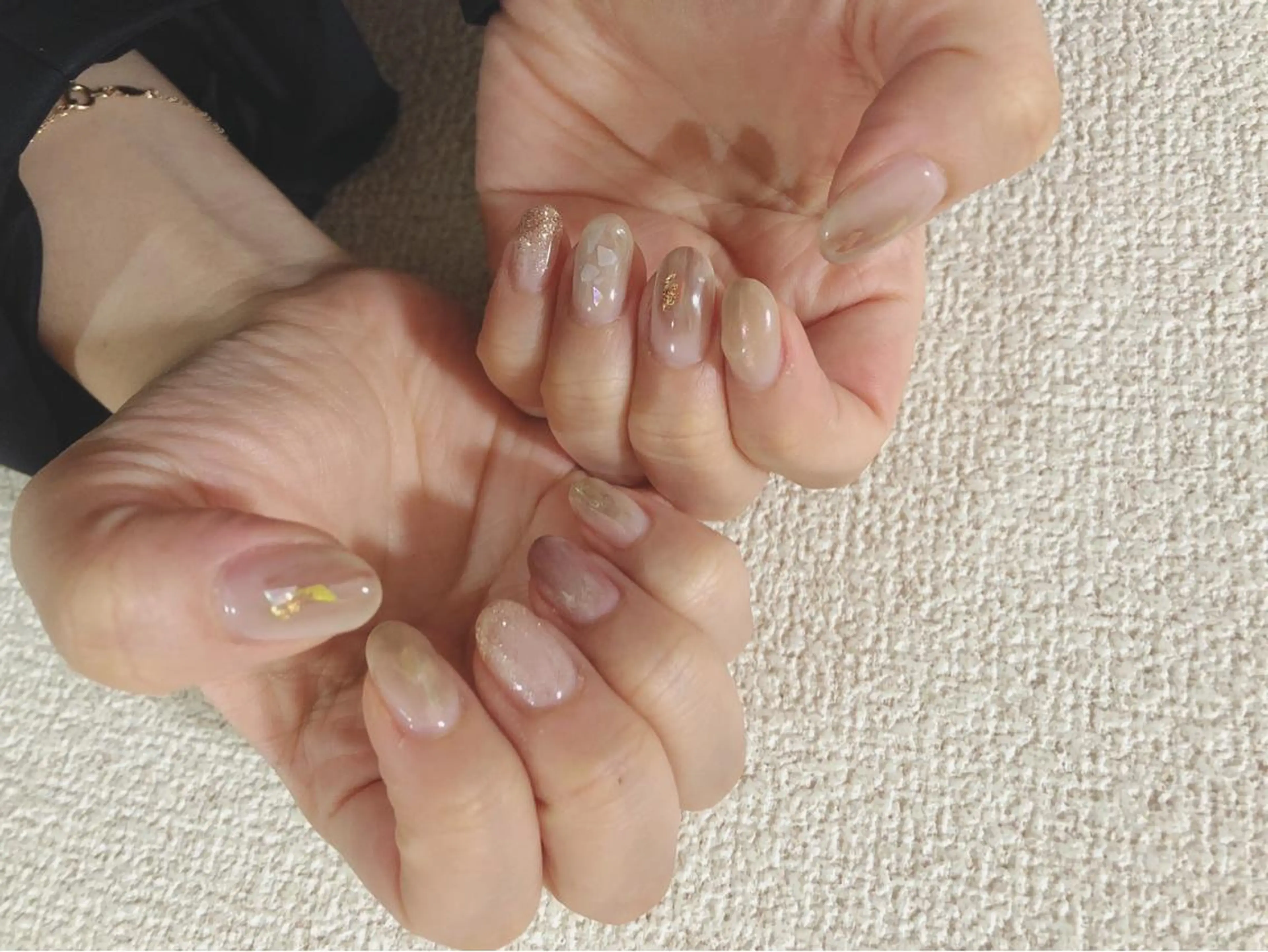 ネイル ニュアンスネイル シンプルネイル Mogu nail 二子玉川のネイルデザイン