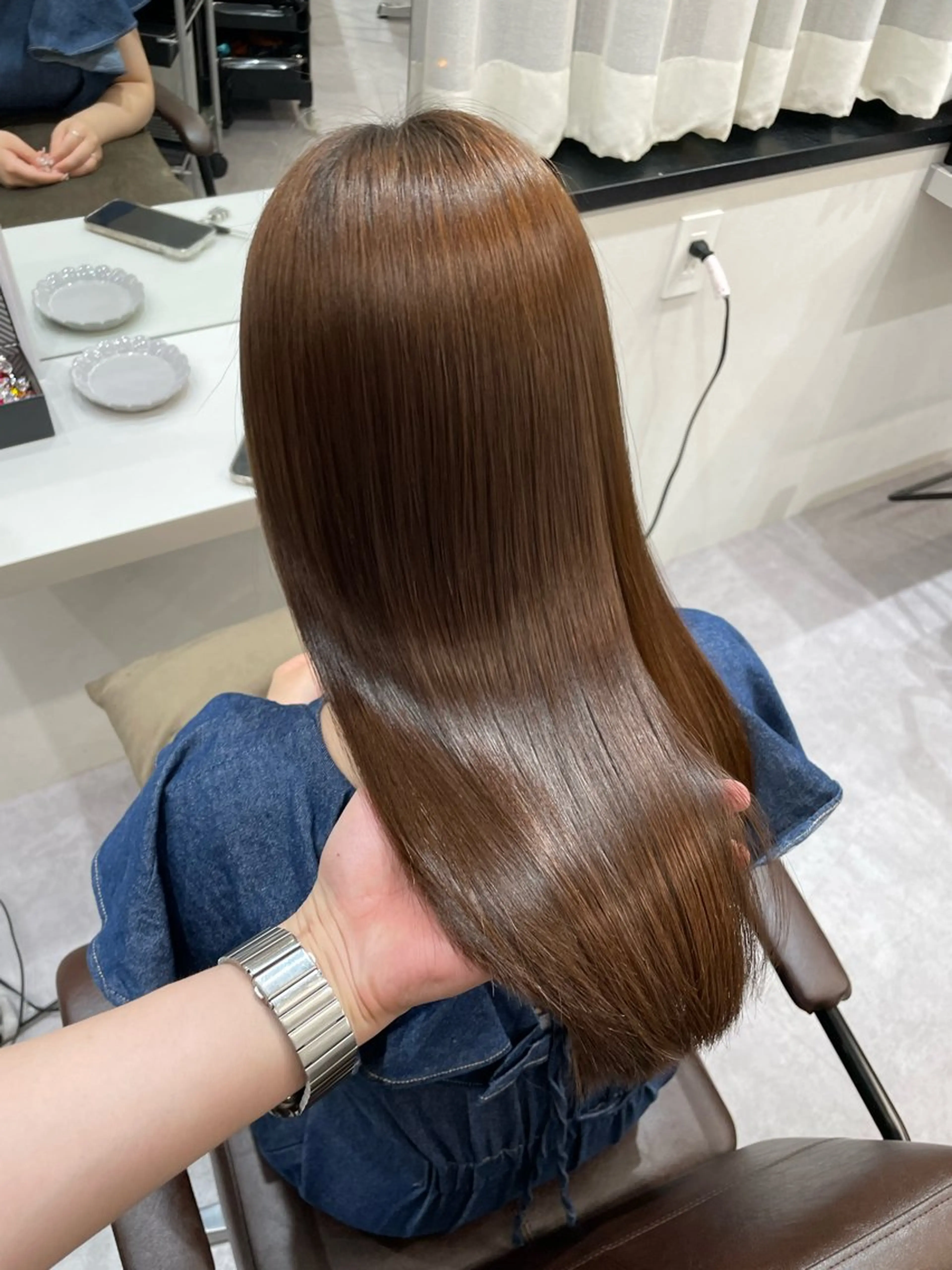 ロング 縮毛矯正 トリートメント 髪質改善×縮毛矯正 Core 片山健太のヘアスタイル