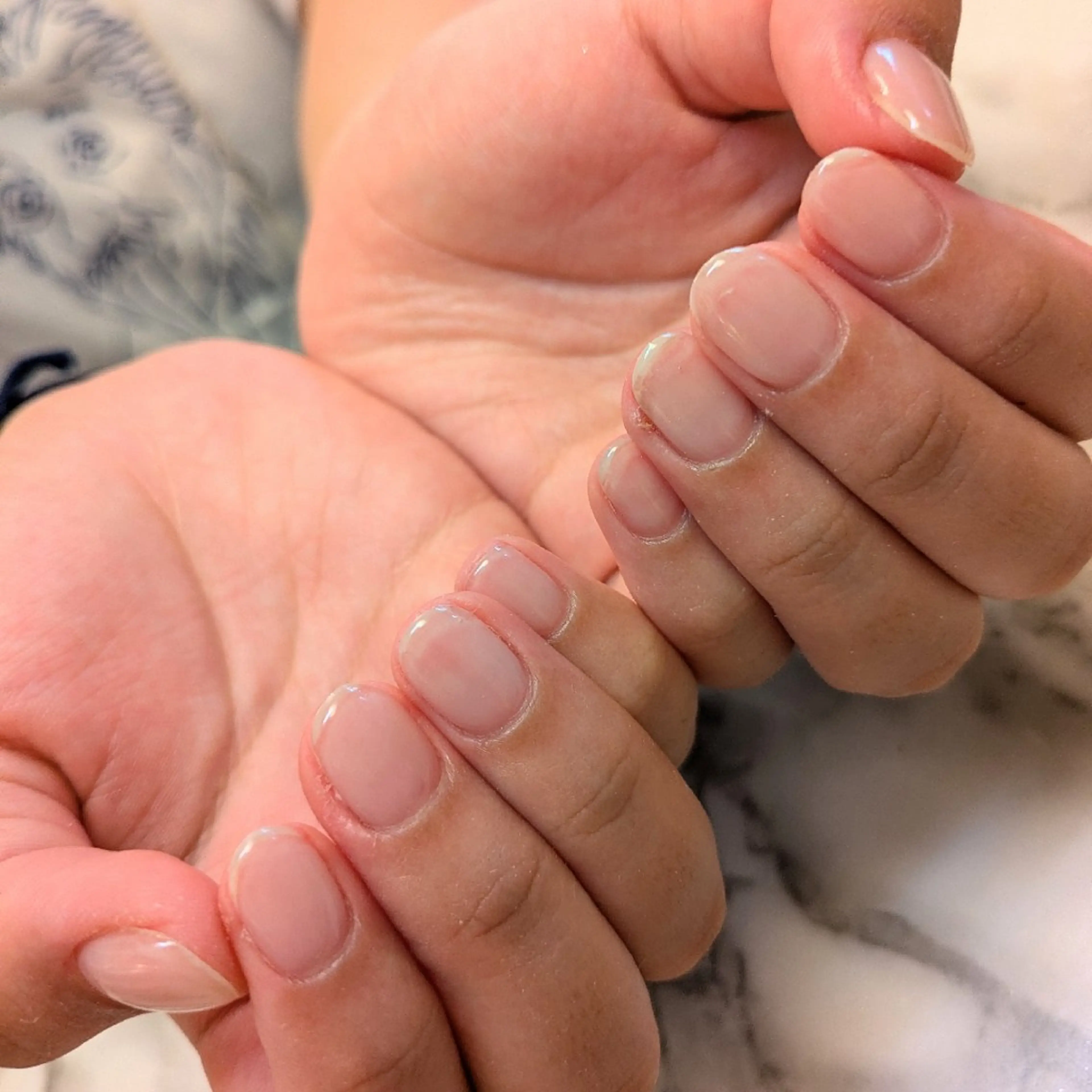 ネイル クリアネイル ジェヌインネイル 河内のネイルデザイン