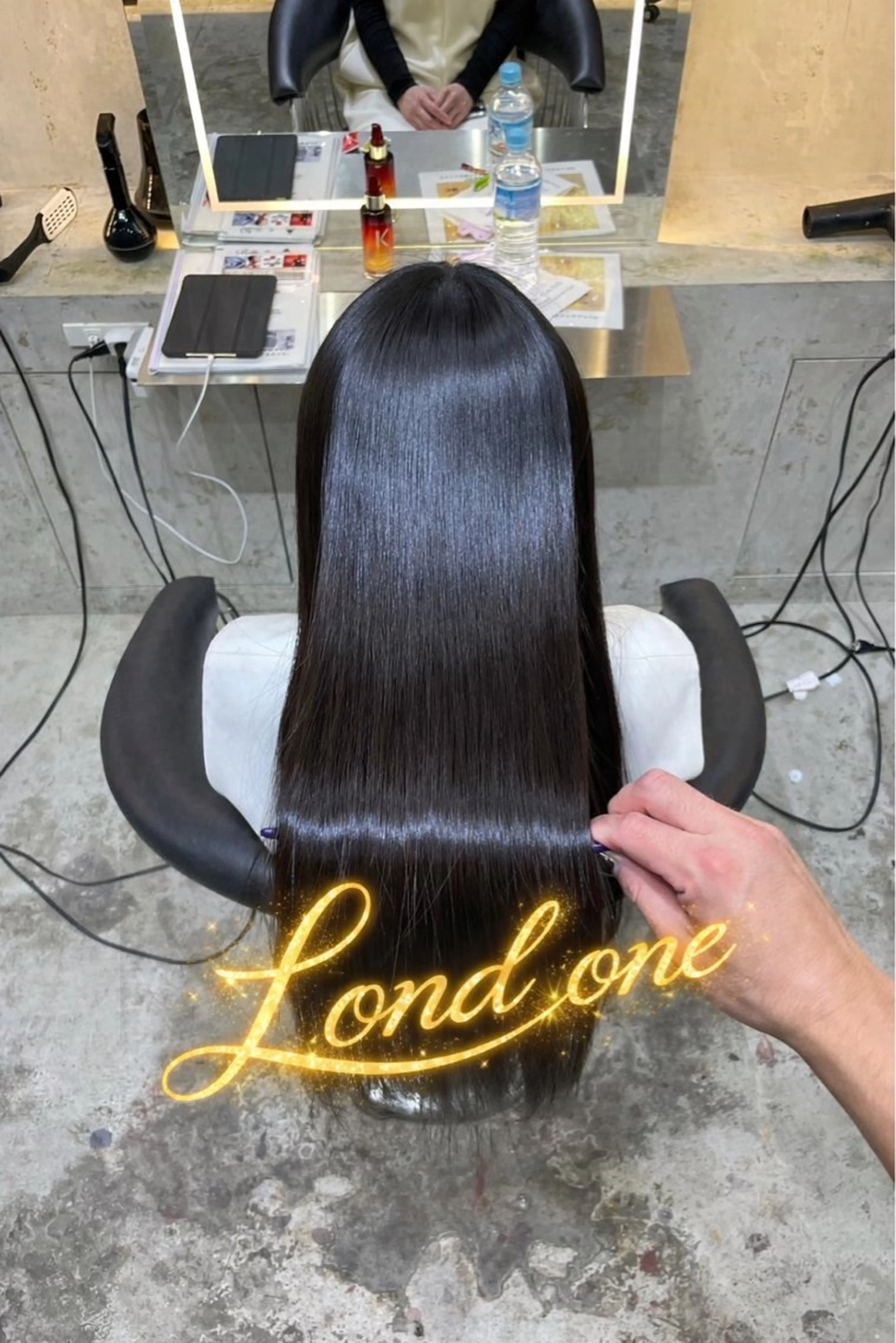 ロング 縮毛矯正 トリートメント 中野 光瑠のヘアスタイル