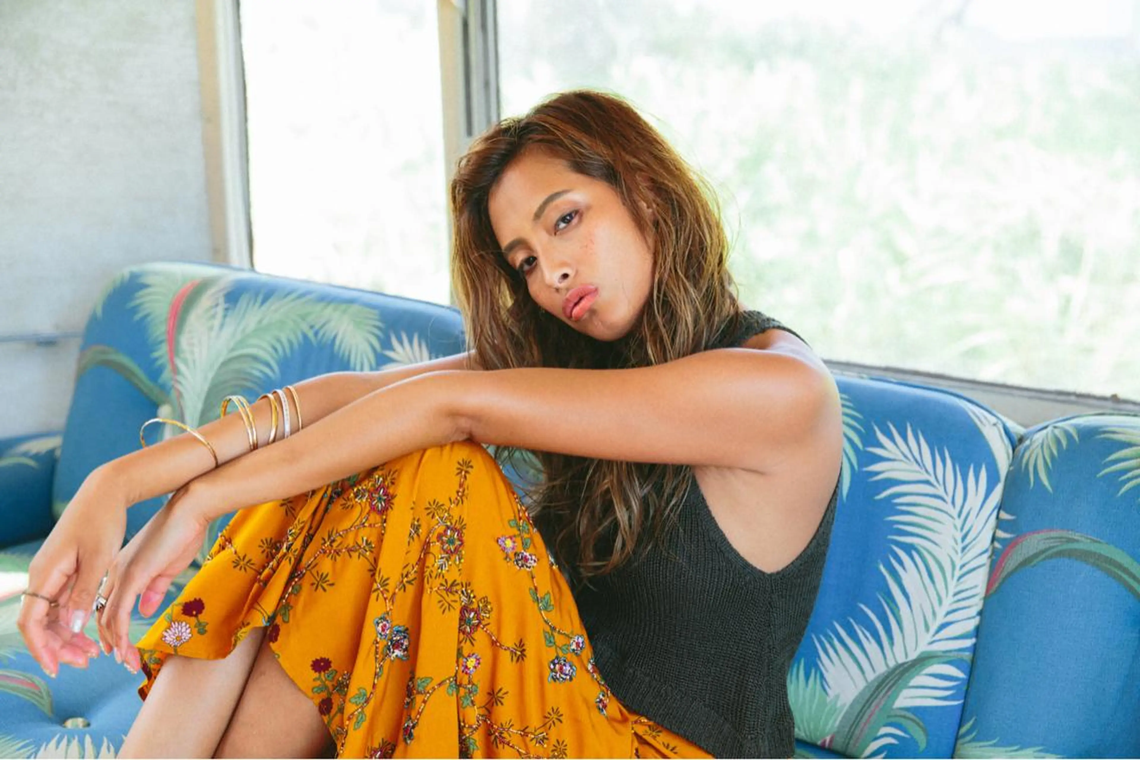 セミロング 外国人風カラー カット ヘアカラー トリートメント 所渉/韓国レイヤー /ウルフカットのヘアスタイル