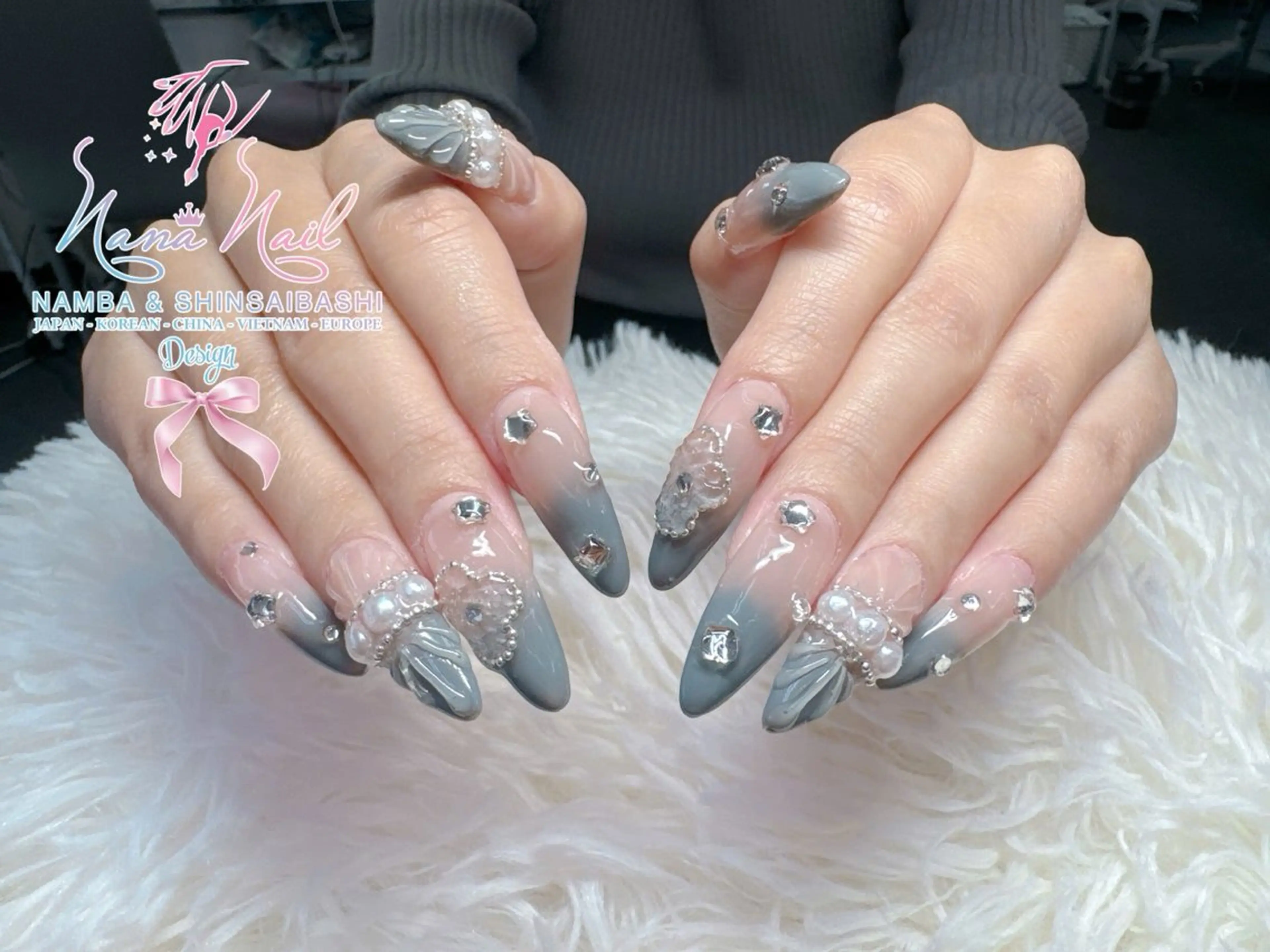 ネイル チークネイル 桜ネイル フラッシュネイル フットネイル ジェルネイル ハンドネイル ７９LINA NAIL 心斎橋店所属・リナネイル アメ村心斎橋店のネイルデザイン