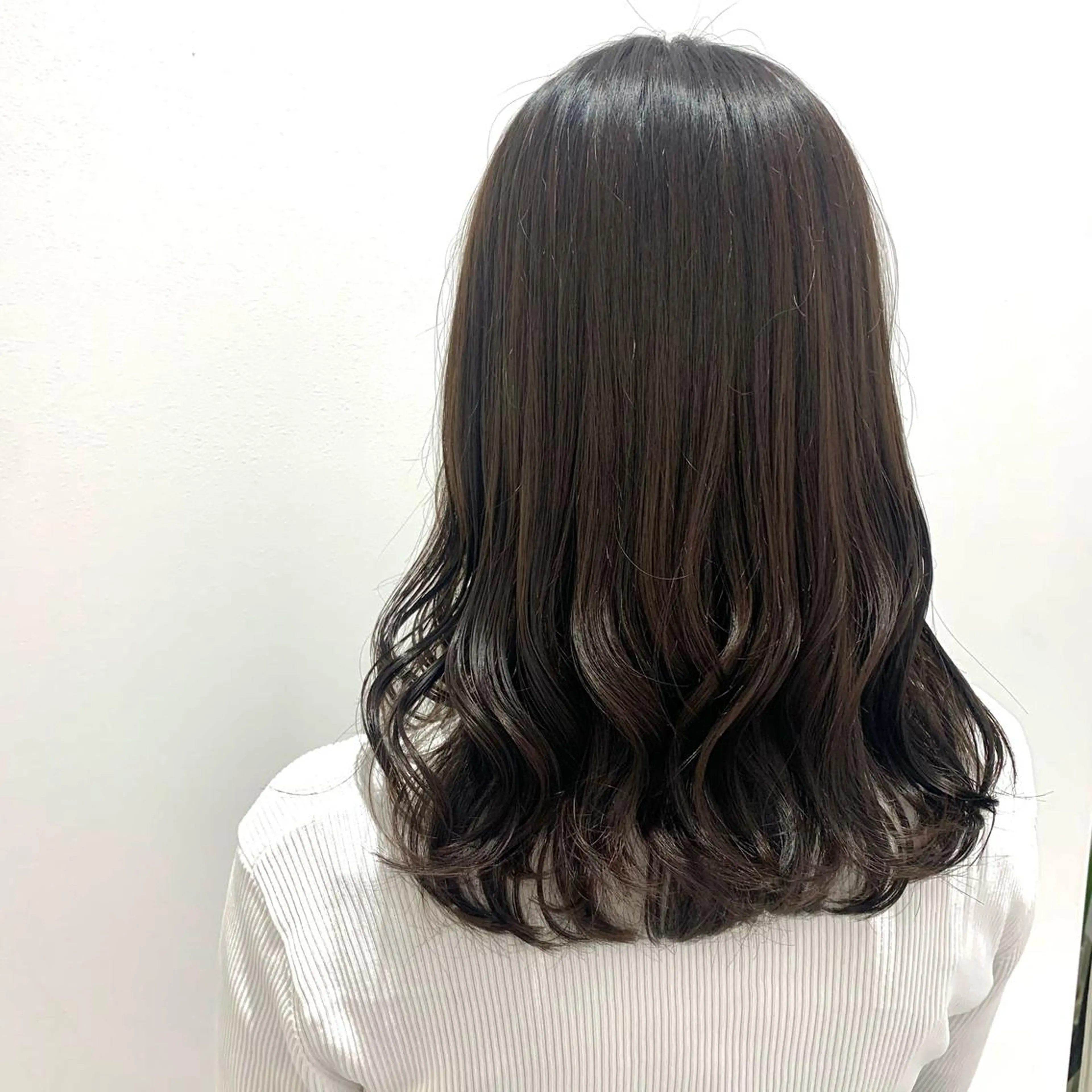 セミロング カラー ボブ/美髪矯正 /佐藤　奈巳のヘアスタイル