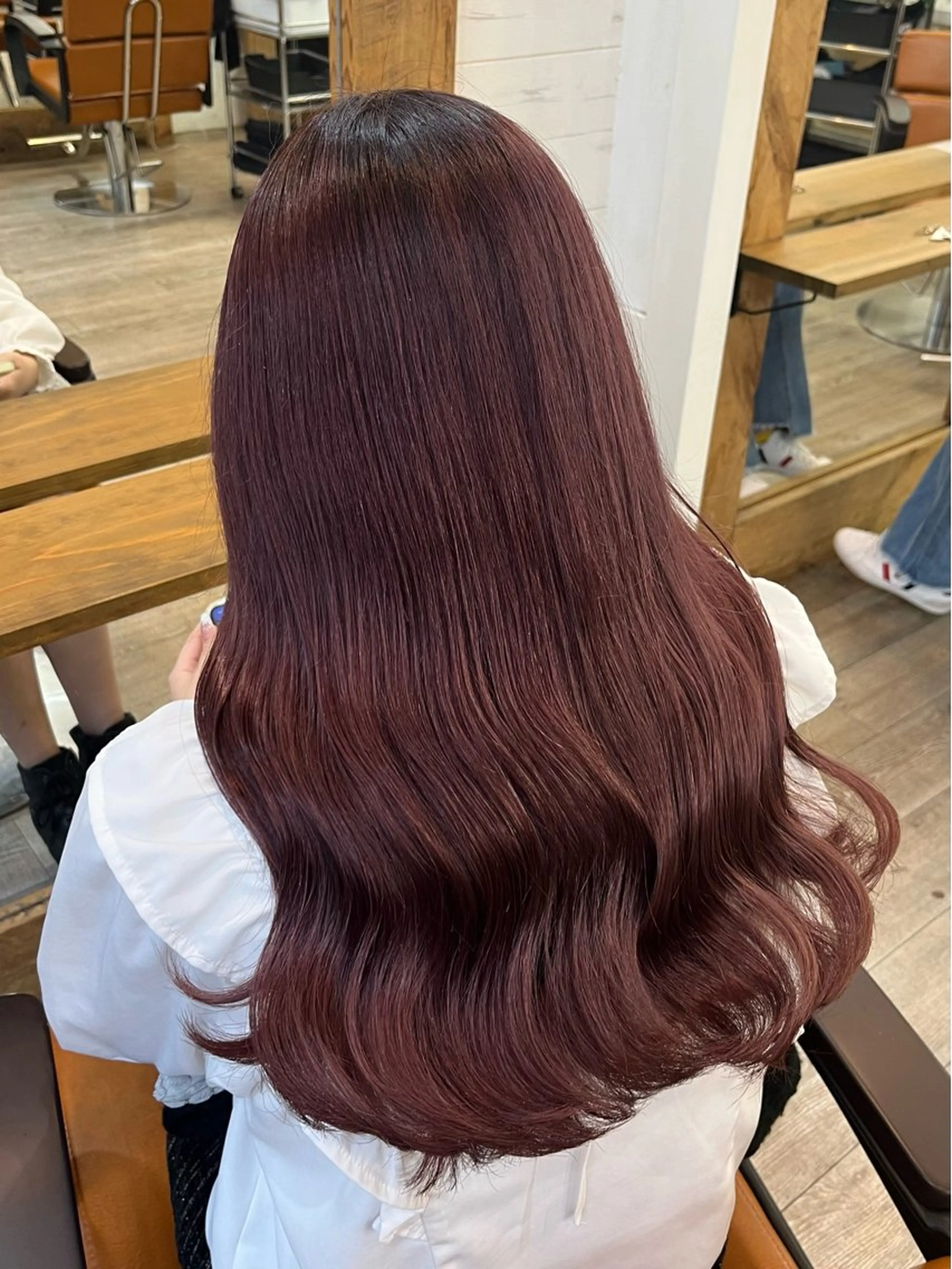 セミロング カラー ブラウンカラー ピンクカラー ピンクブラウン 韓国風ヘア カット ヘアカラー トリートメント 🦋レイヤー職人 猪瀬玲奈🦋のヘアスタイル