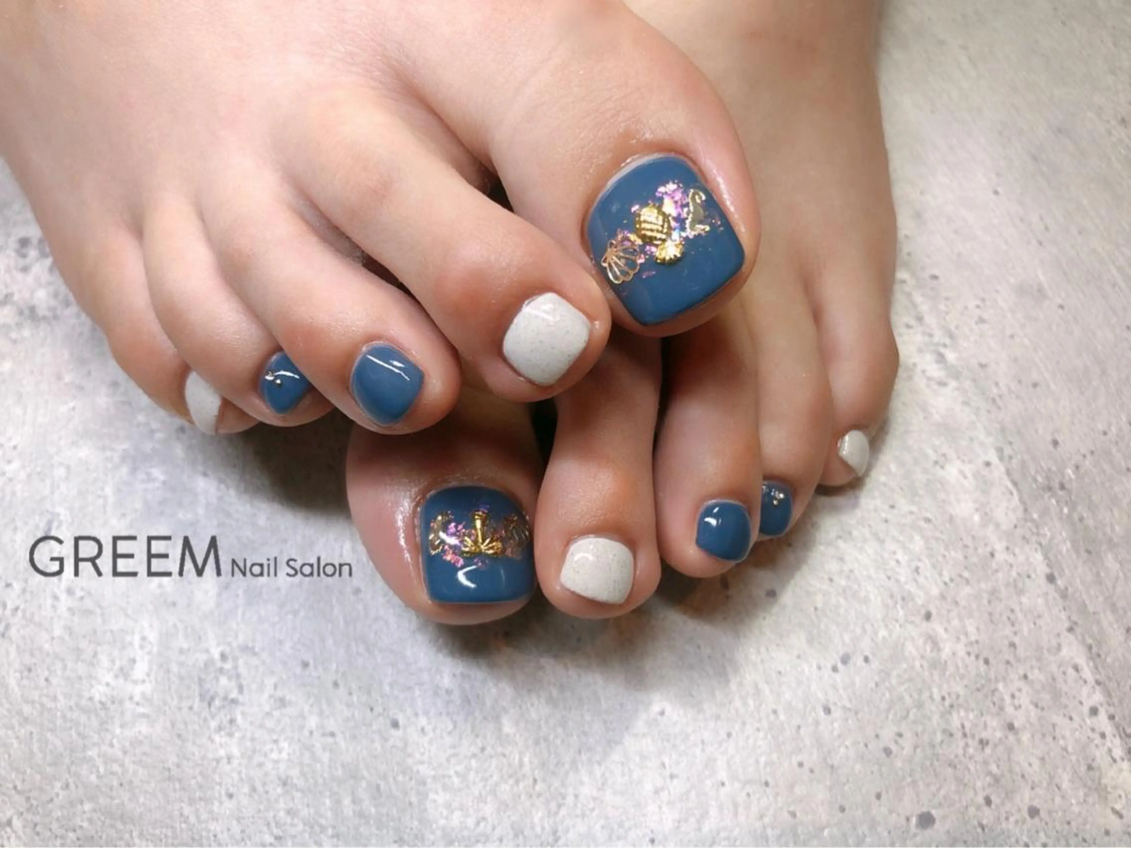 ネイル フットネイル 夏ネイル GREEM グリームのネイルデザイン