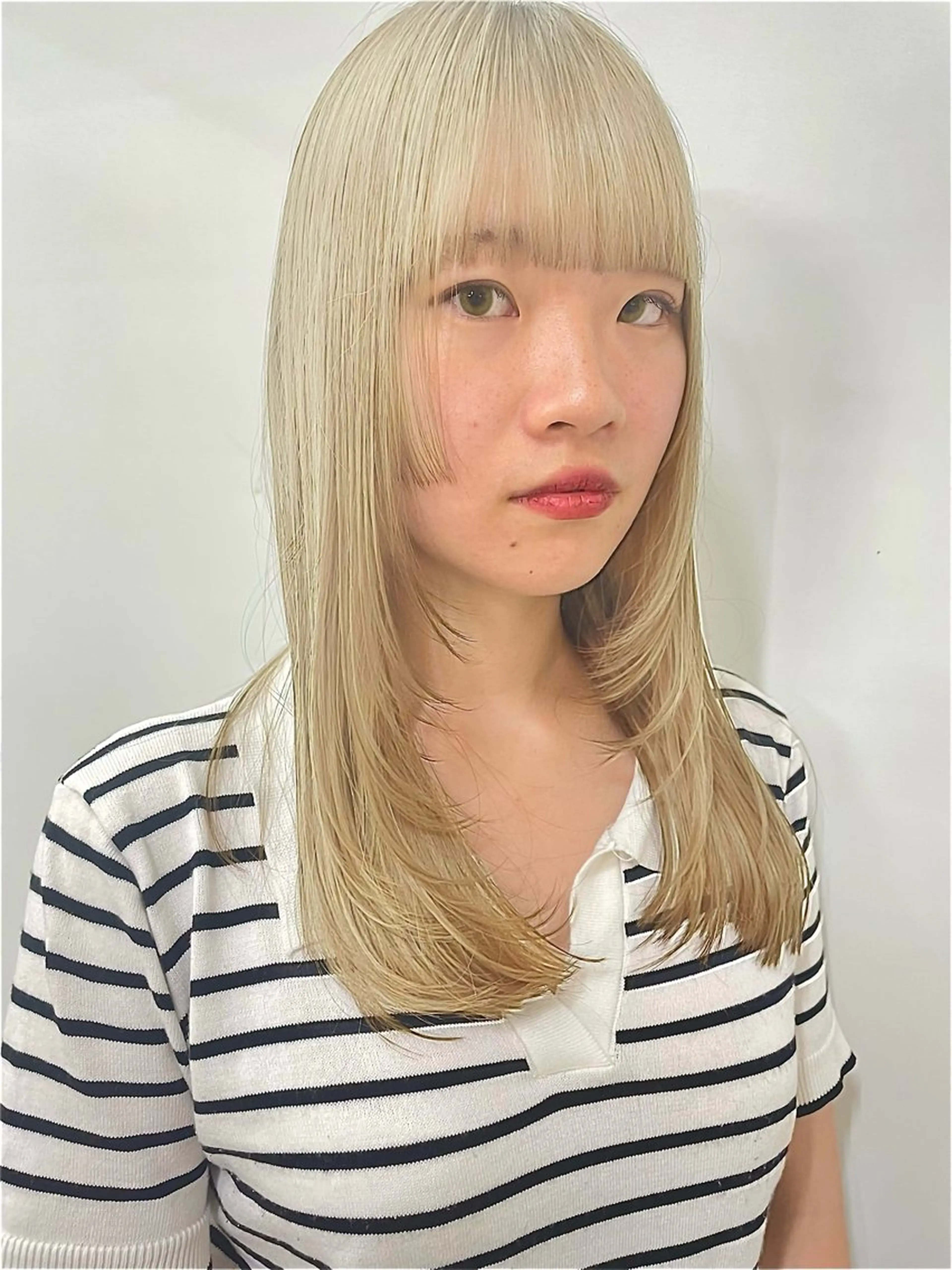 セミロング カラー カット ヘアカラー トリートメント ウルフレイヤー エクステ/kokiのヘアスタイル