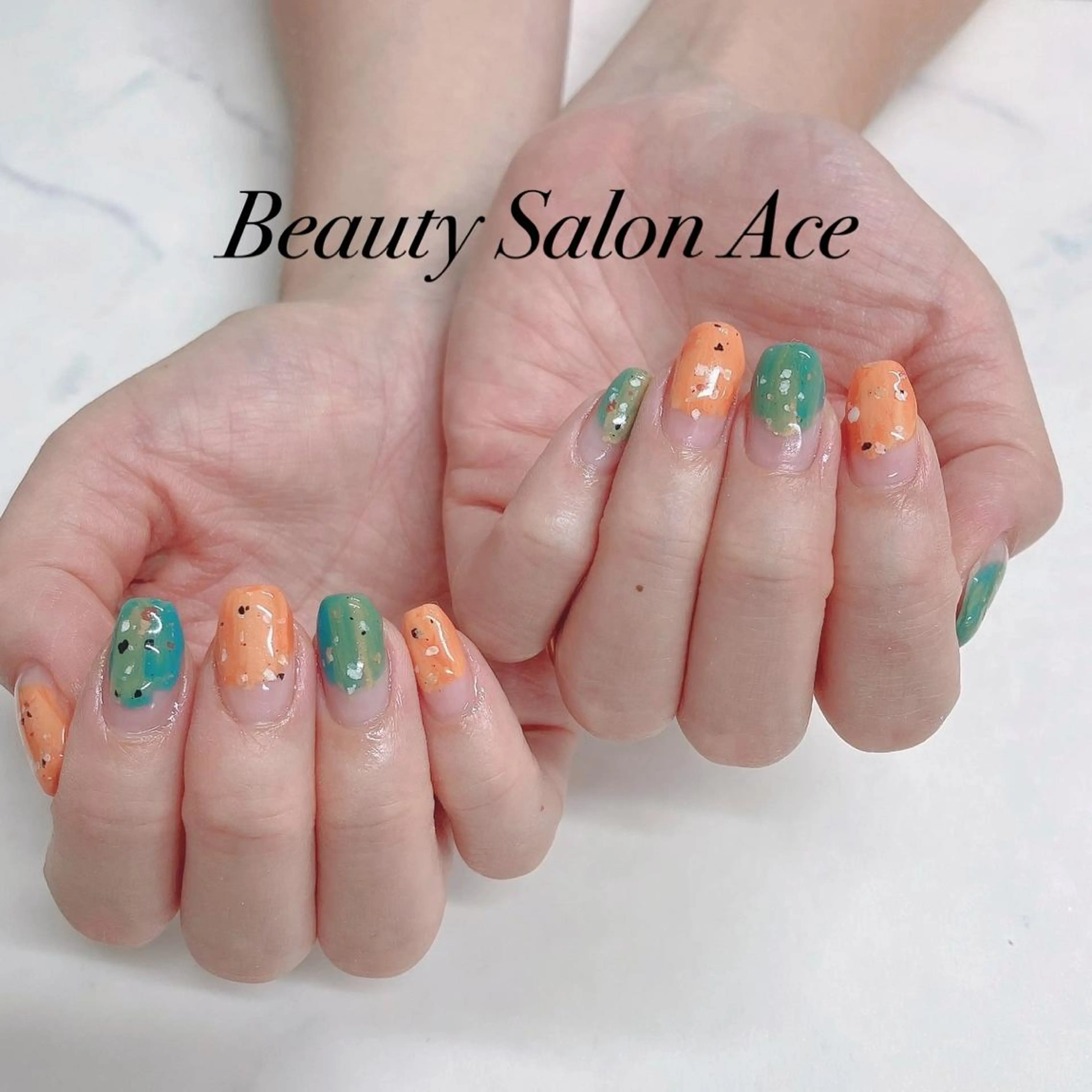 ネイル メンズネイル 夏ネイル ハンドネイル ハンドケア Beauty Salon Ace（ネイルサロン　エース）所属・池袋フィルイン Ace♡長さだしのネイルデザイン