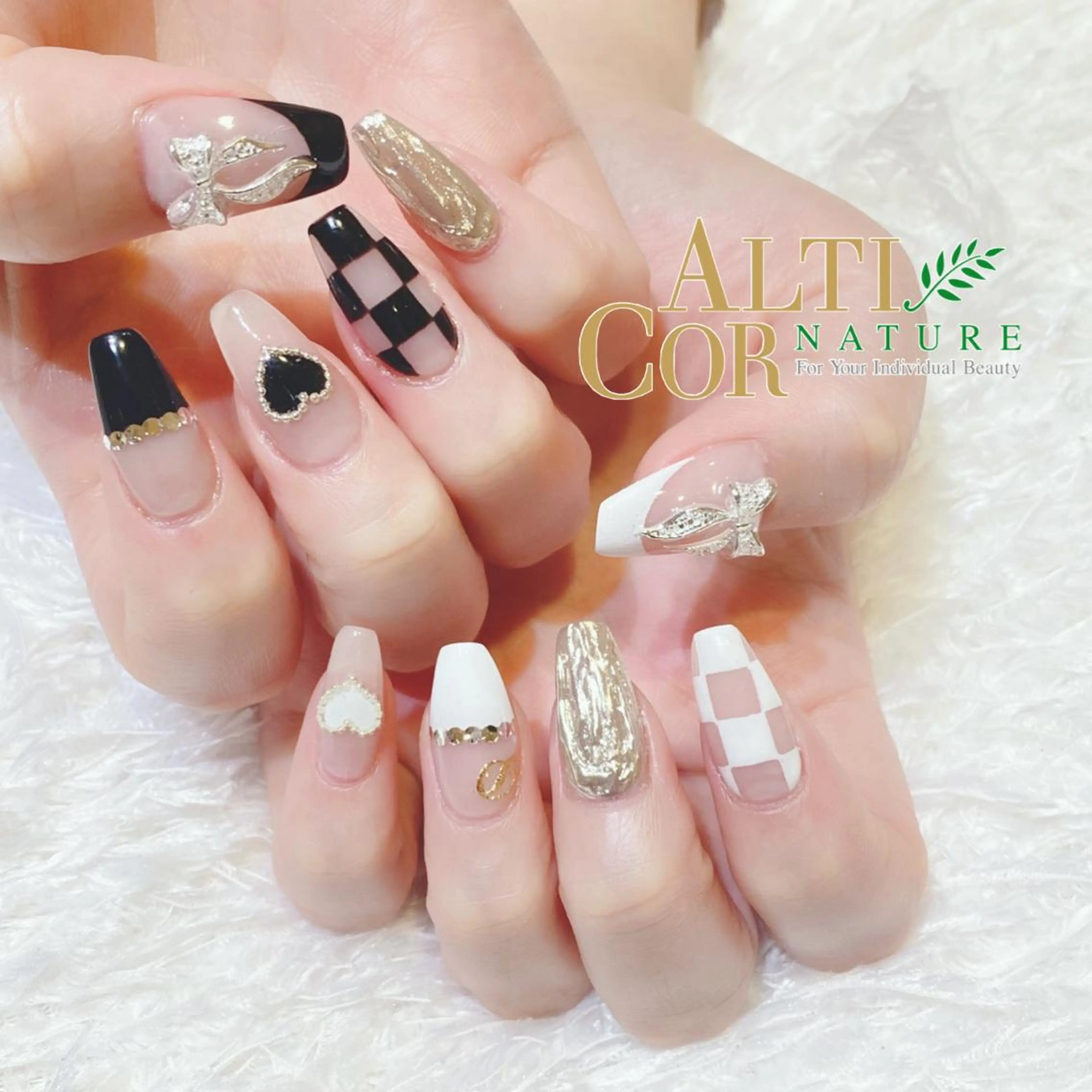 ネイル 韓国ネイル 持ち込み スカルプネイル ハンドネイル ChezEspoir 佐藤のネイルデザイン