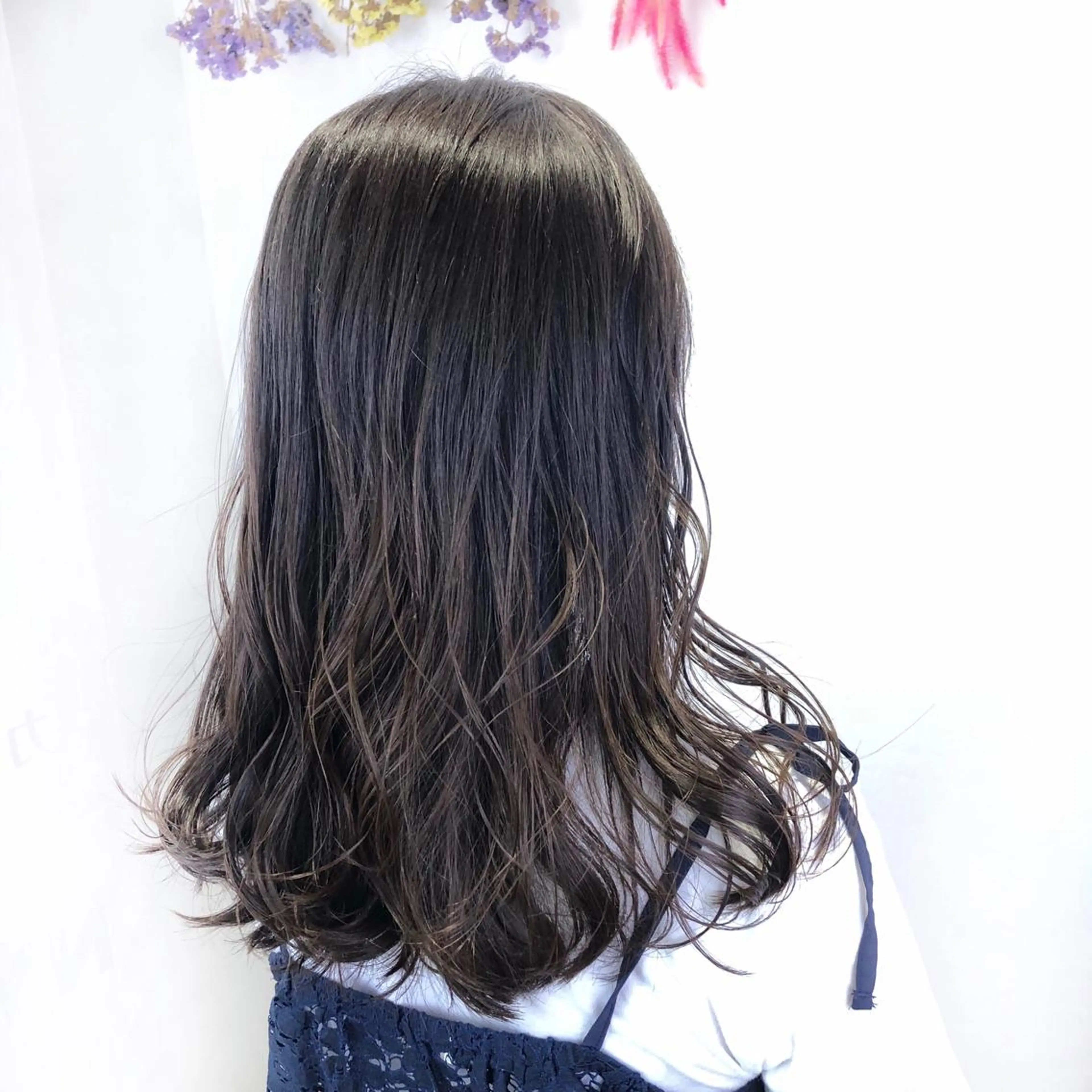 ロング カラー ベージュ/インナー カラー🤍Rieのヘアスタイル
