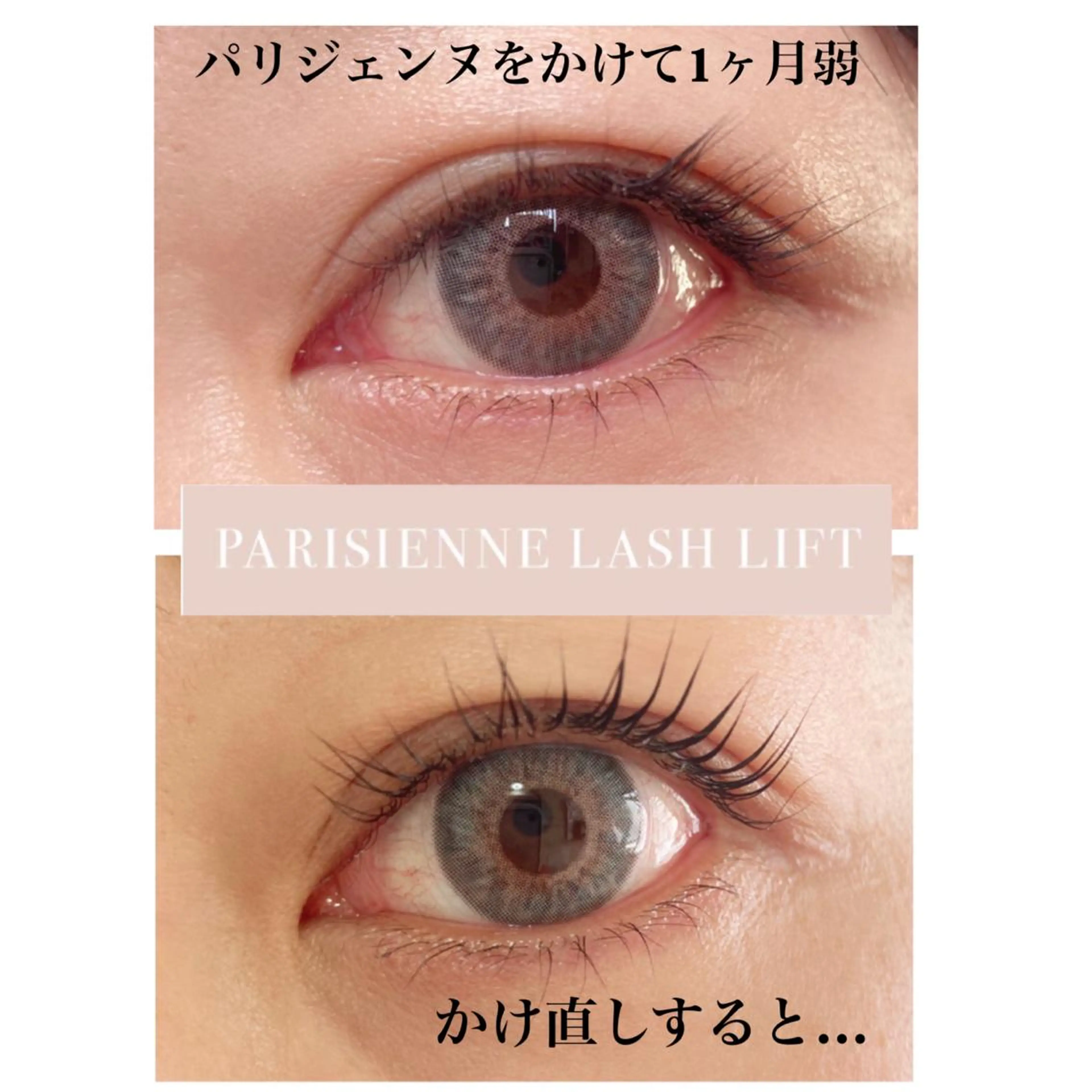 ラッシュリフト(パリジェンヌも可)トリートメント、コーティング付きの写真