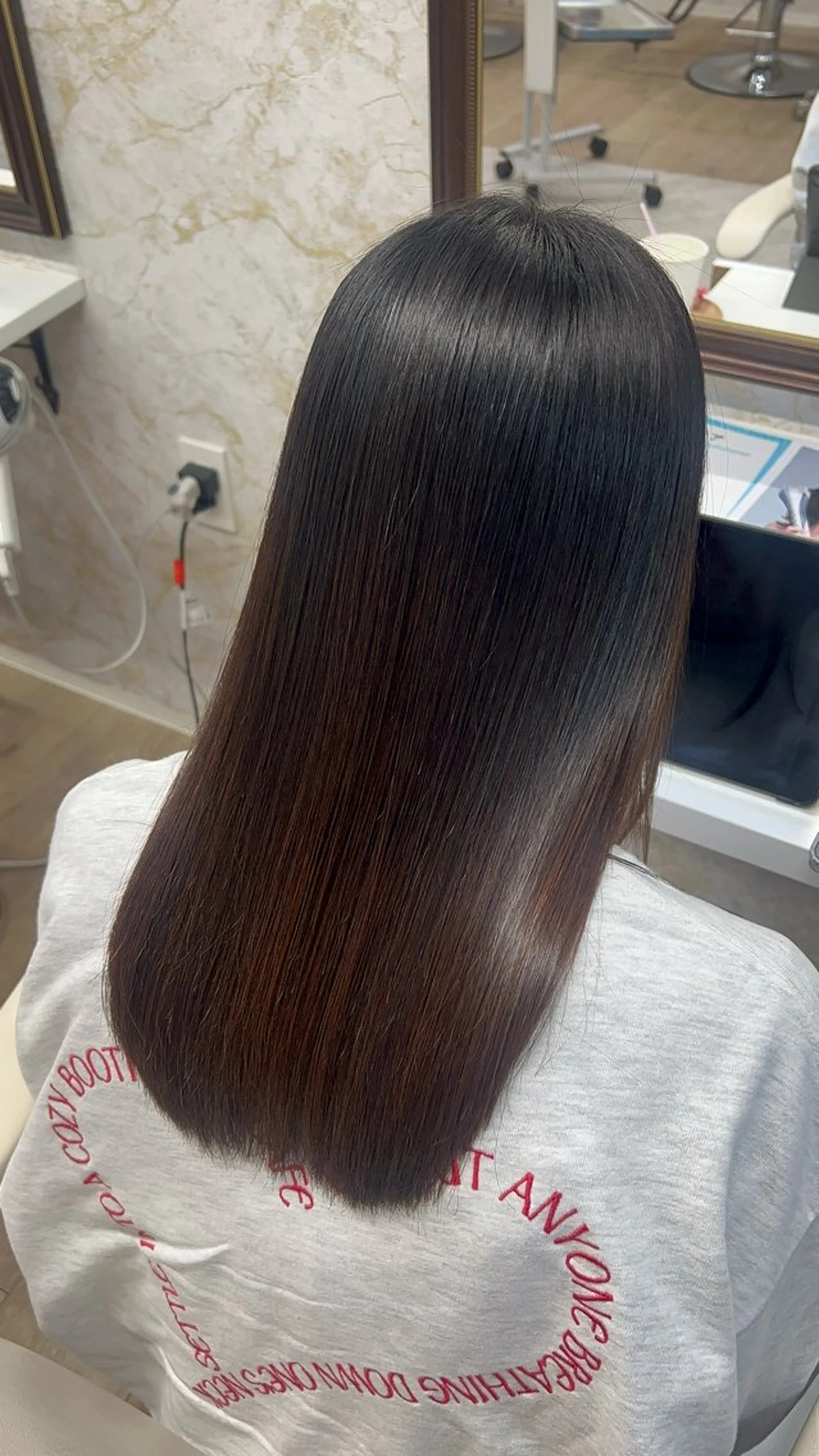 ロング 縮毛矯正 トリートメント 髪質改善特化💫 韓国ヘアAyumuのヘアスタイル