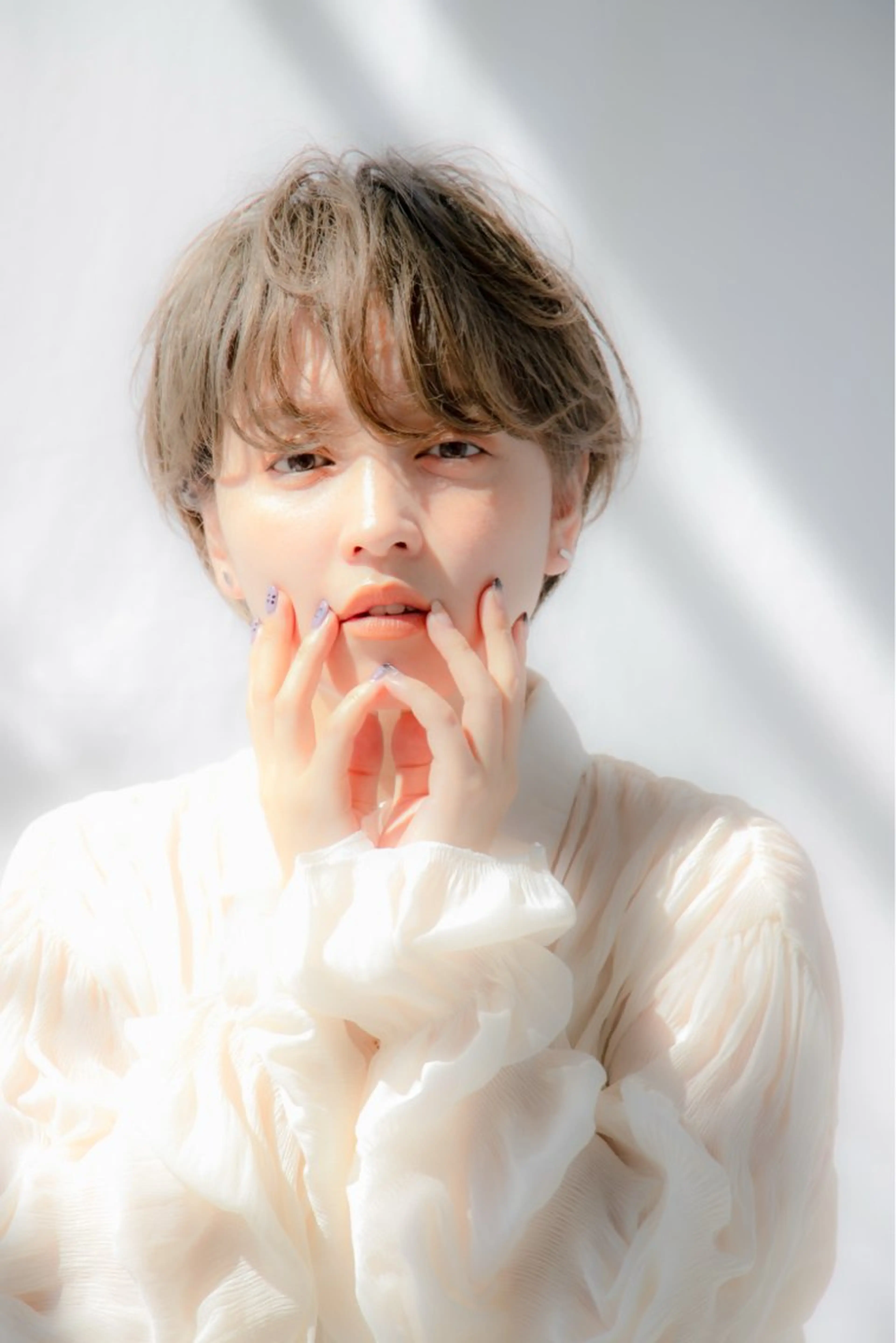 ショート カラー ボブ 似合わせカット ショートヘア 顔周りレイヤー/ボブ 銀座✨中野まさひろのヘアスタイル