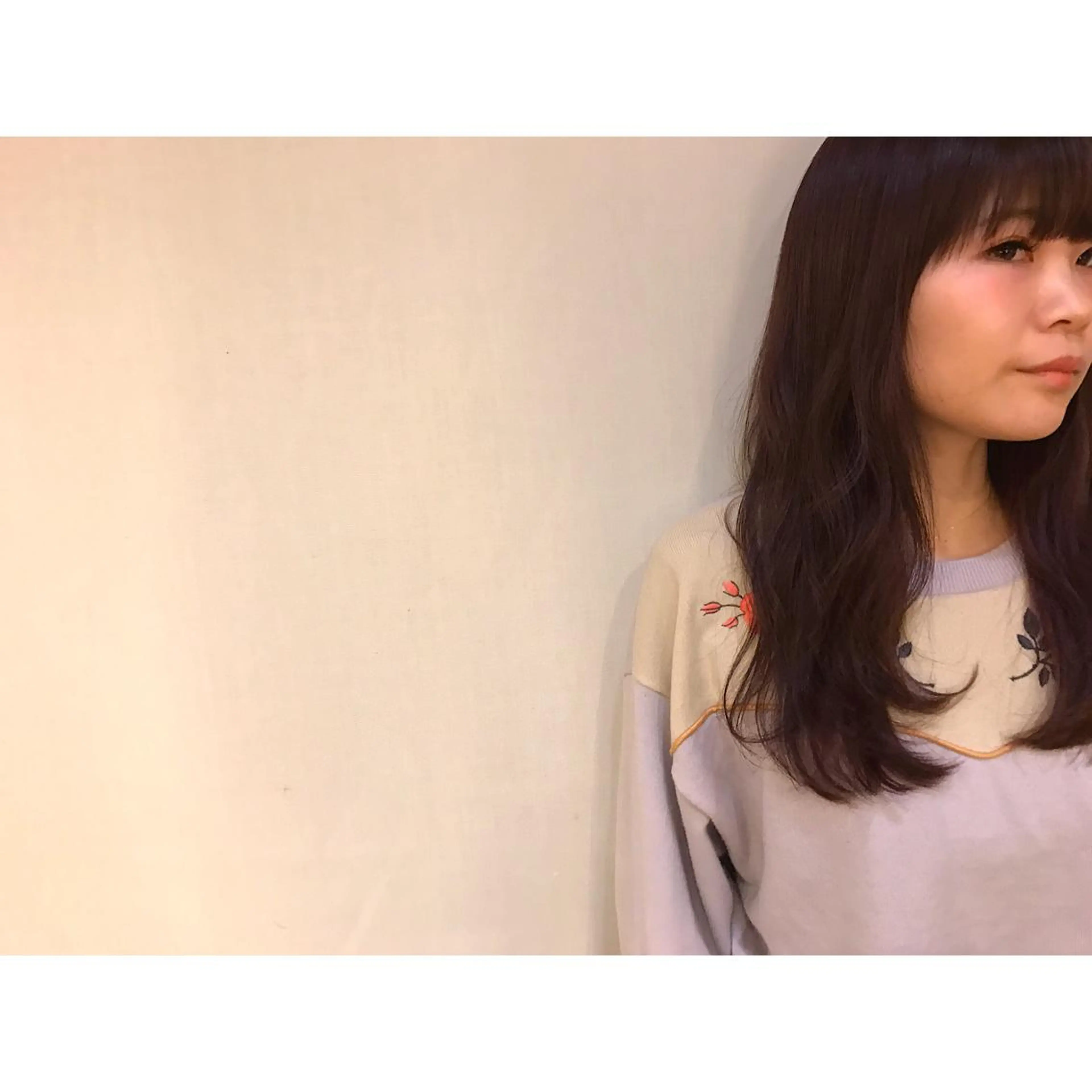 ミディアム セミロング ロング カラー 日々所属・谷 大地のヘアスタイル