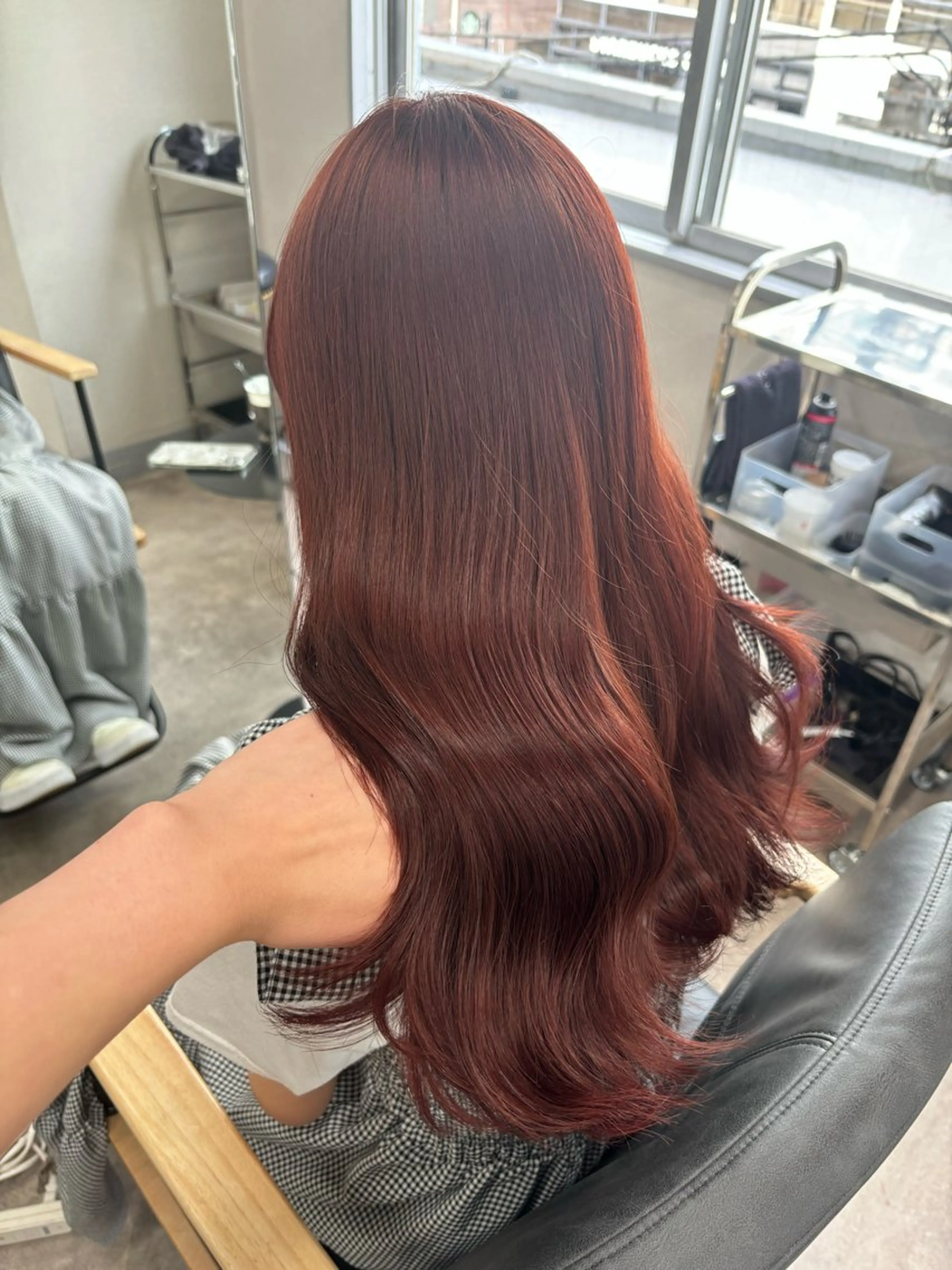 ロング ヘアカラー トリートメント ヘアセット ブリーチなし暖色 💗AKARI💗のヘアスタイル