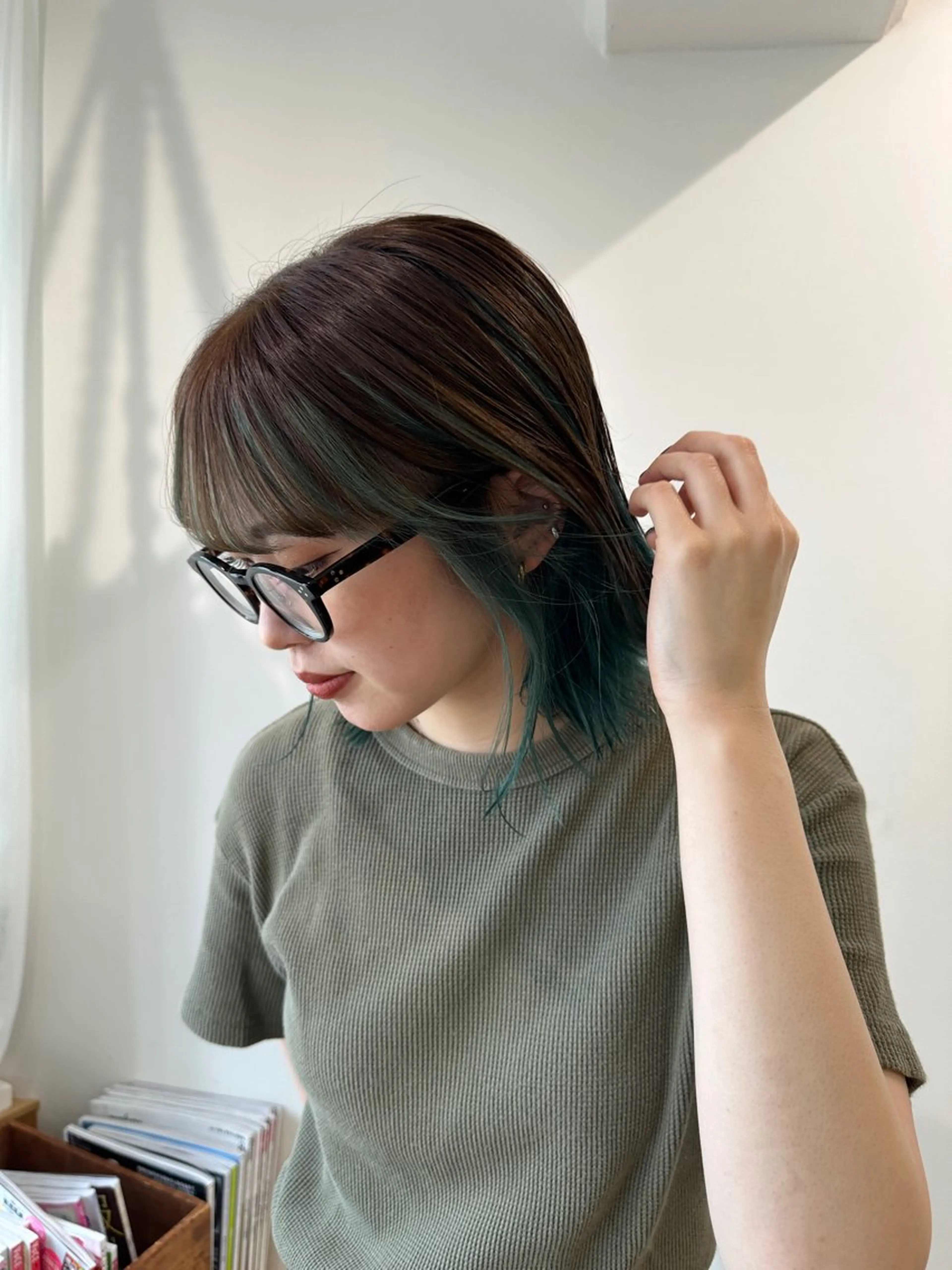 カラー 川上 彩夏のヘアスタイル