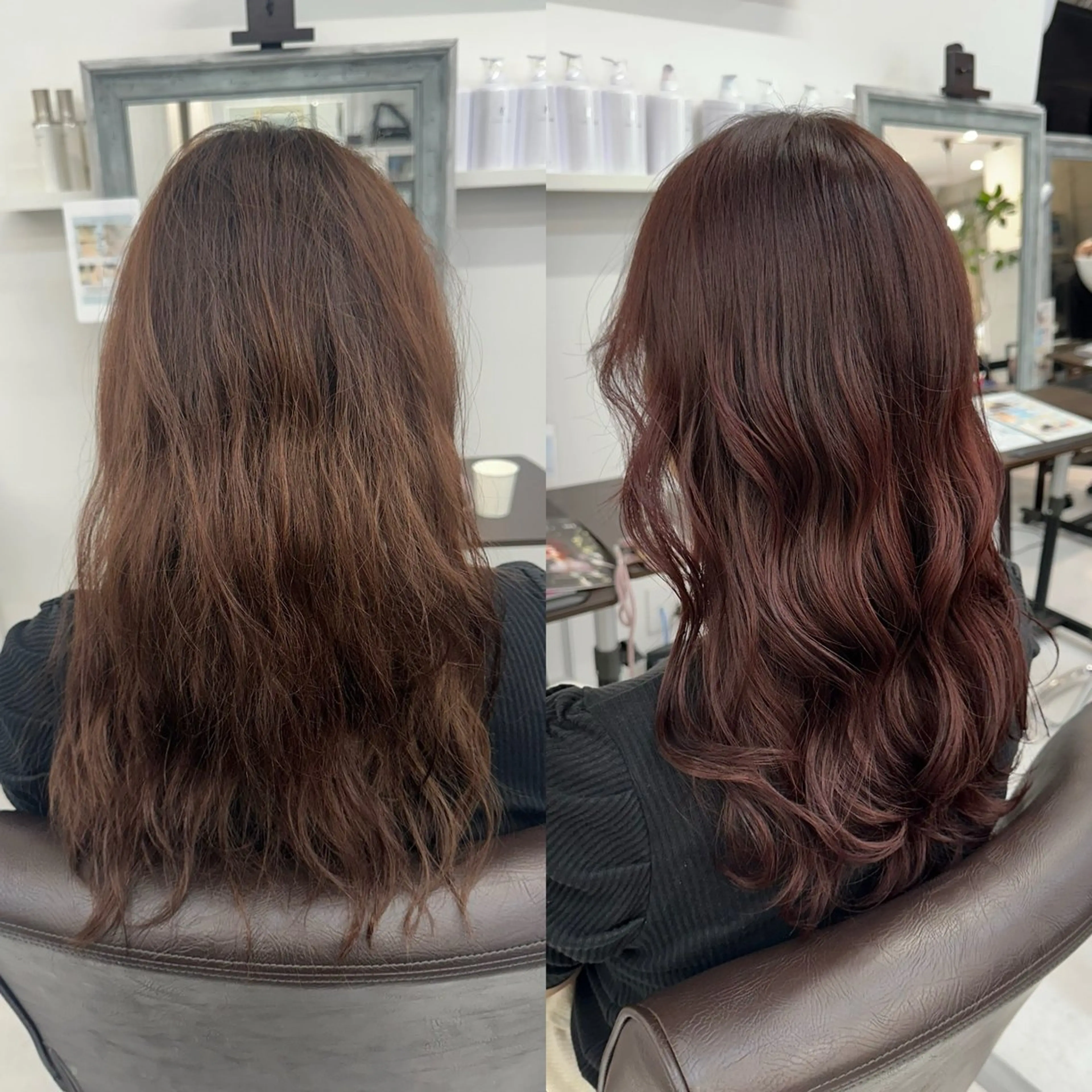 ロング 山崎結菜 🫧透明感カラーのヘアスタイル