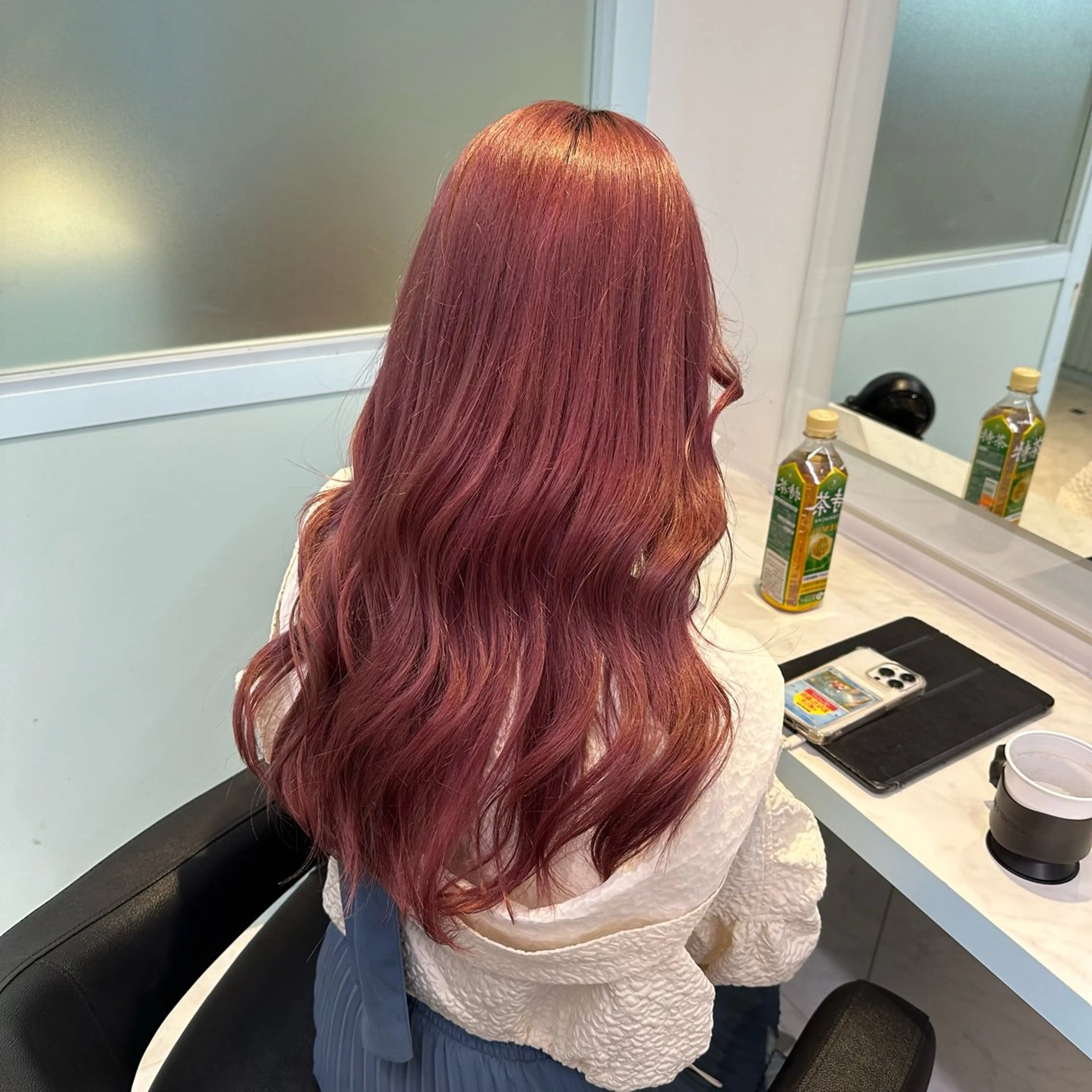 ロング カラー ヘアカラー トリートメント ヘッドスパ ヘアセット 暖色🩷透明感カラー ♡Maika♡のヘアスタイル