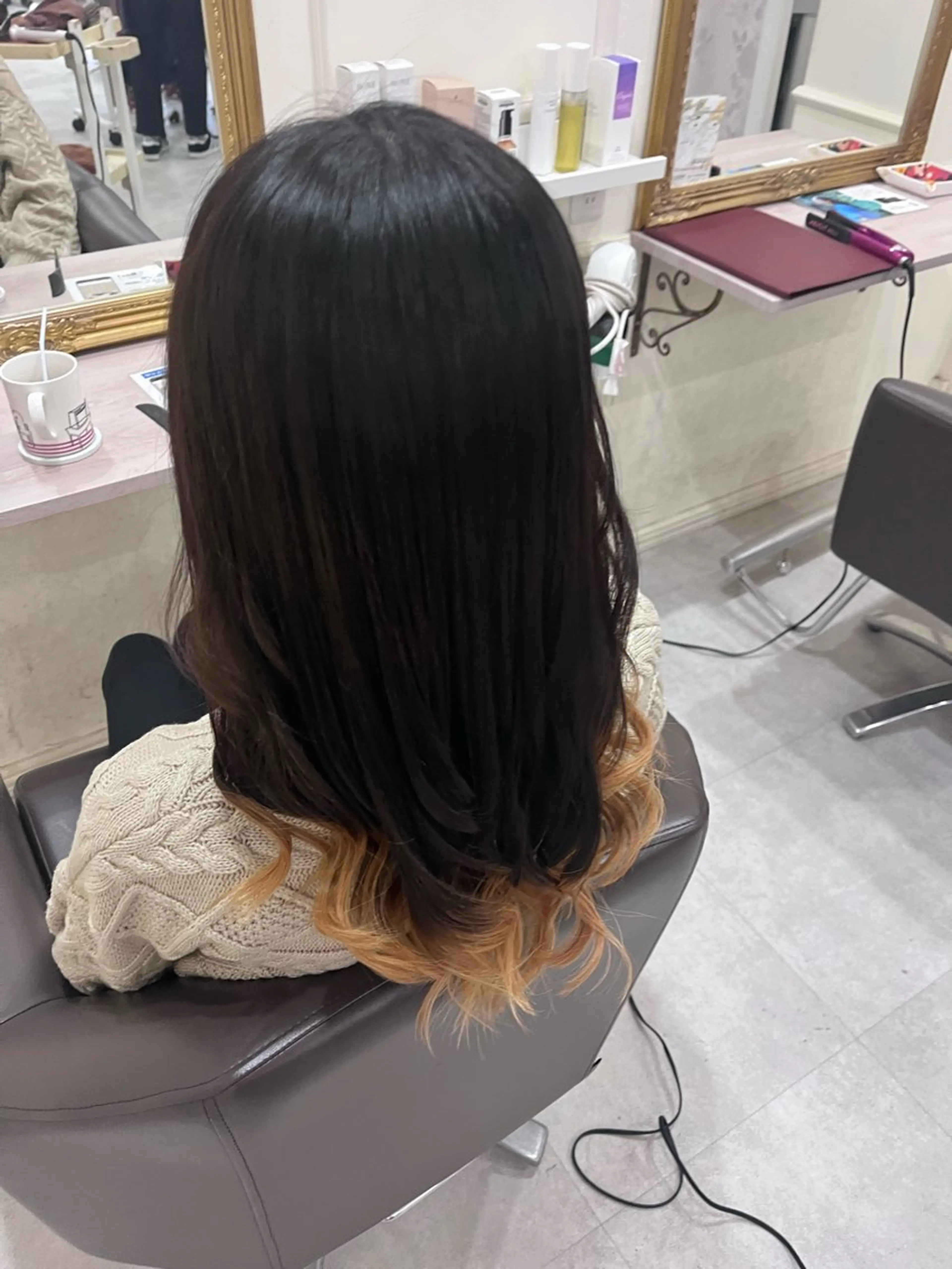 ロング カラー ブリーチ 抜きっぱなしブロンド デザインカラー MIRA/梅田美容室 ブリーチ得意/ツグミのヘアスタイル