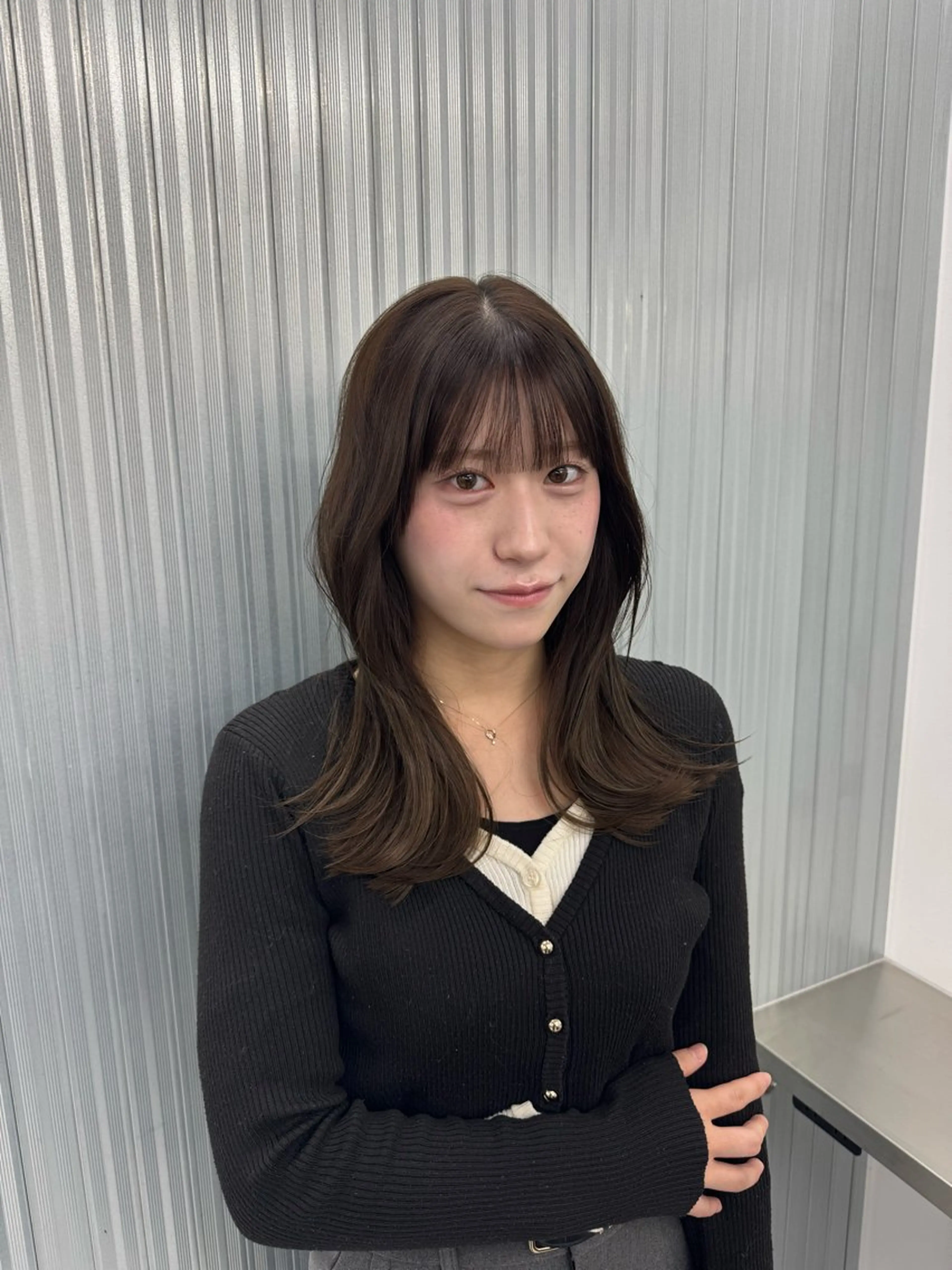 セミロング うる艶🫧ハイトーン 💜🦋🫧ミズキのヘアスタイル