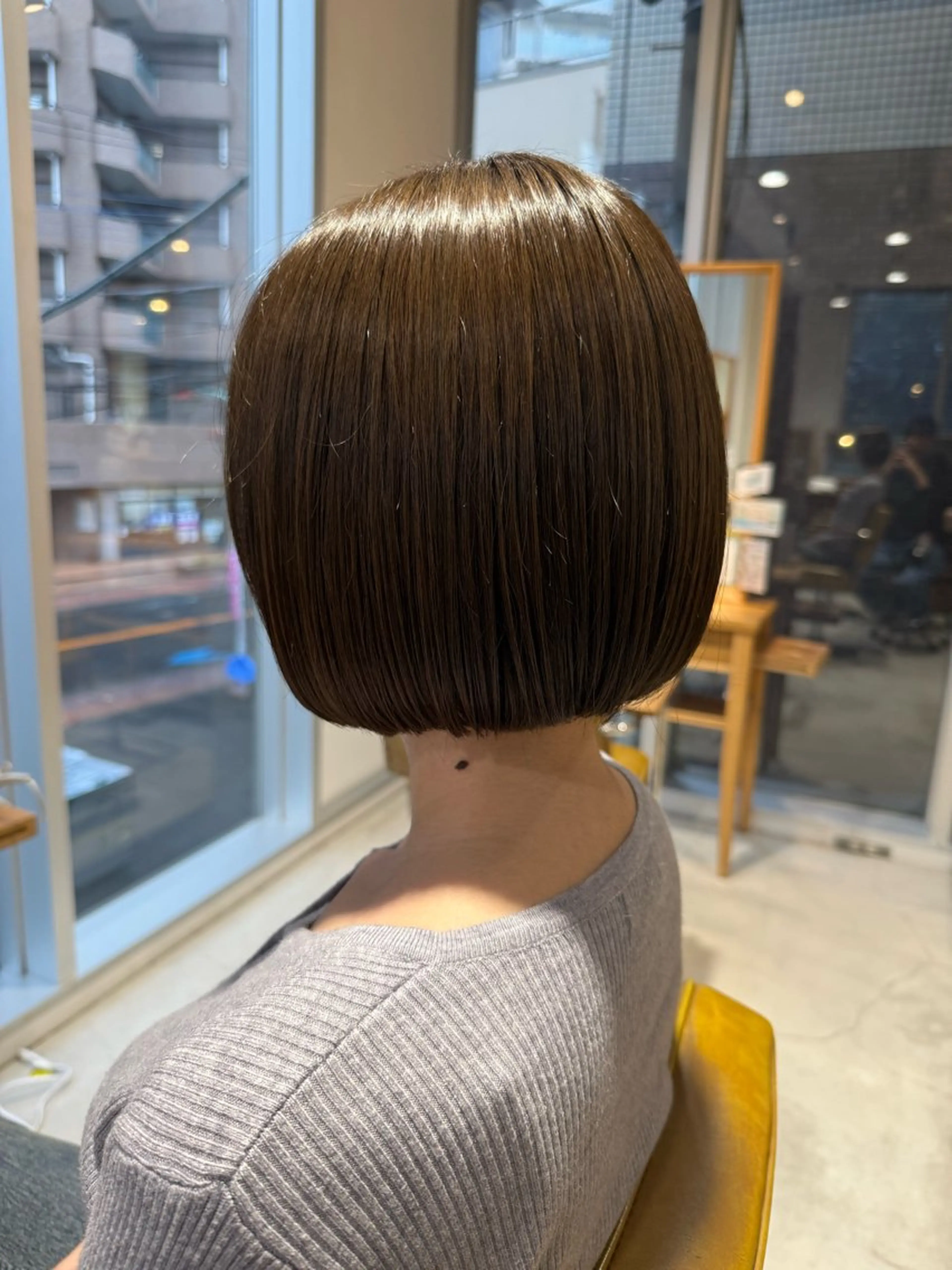 ショート カラー カット ヘアカラー トリートメント 鈴木弥月/大人ボブ× 透明感カラーのヘアスタイル