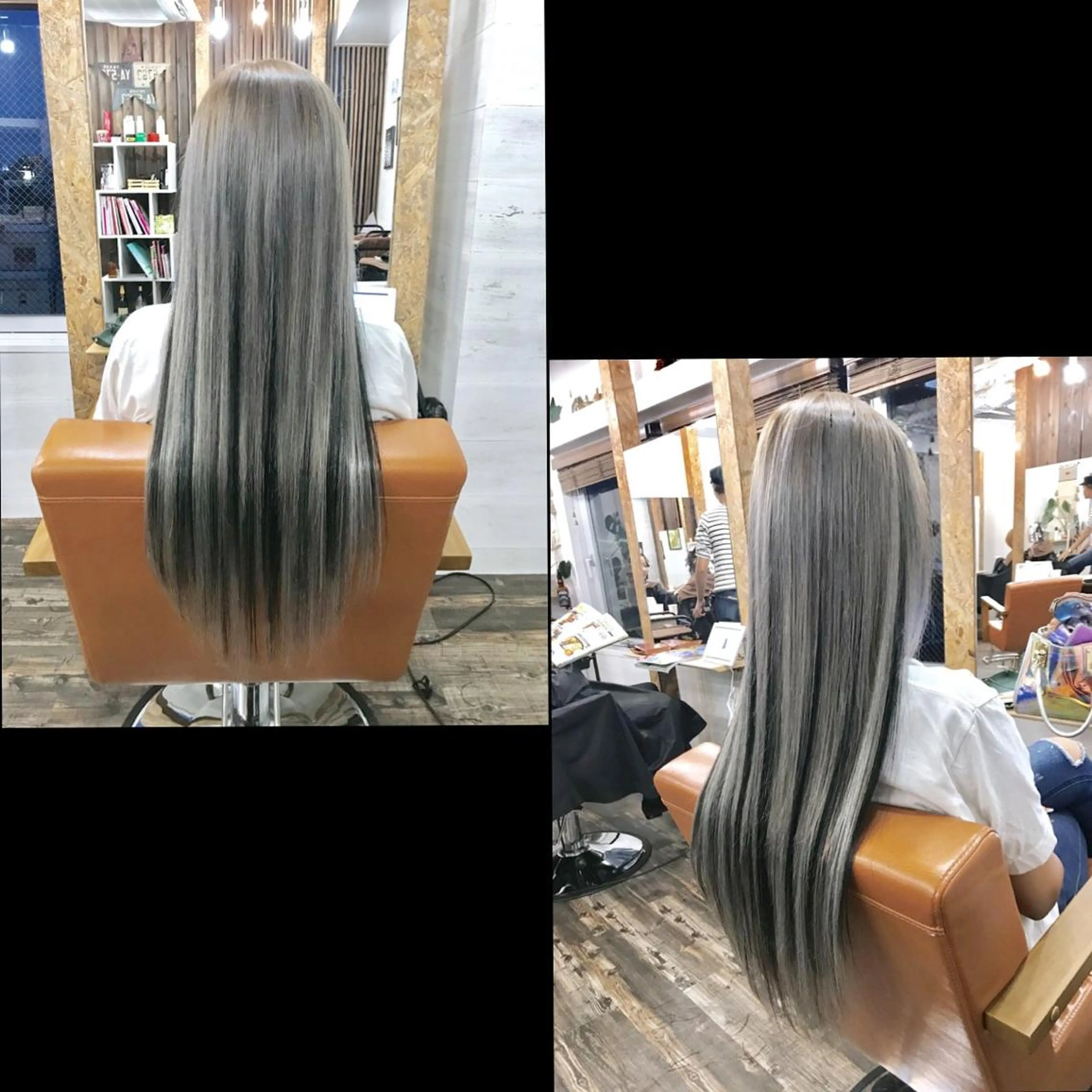 ロング カラー ✯カラー&編み込み エクステ✯池田智博✯のヘアスタイル