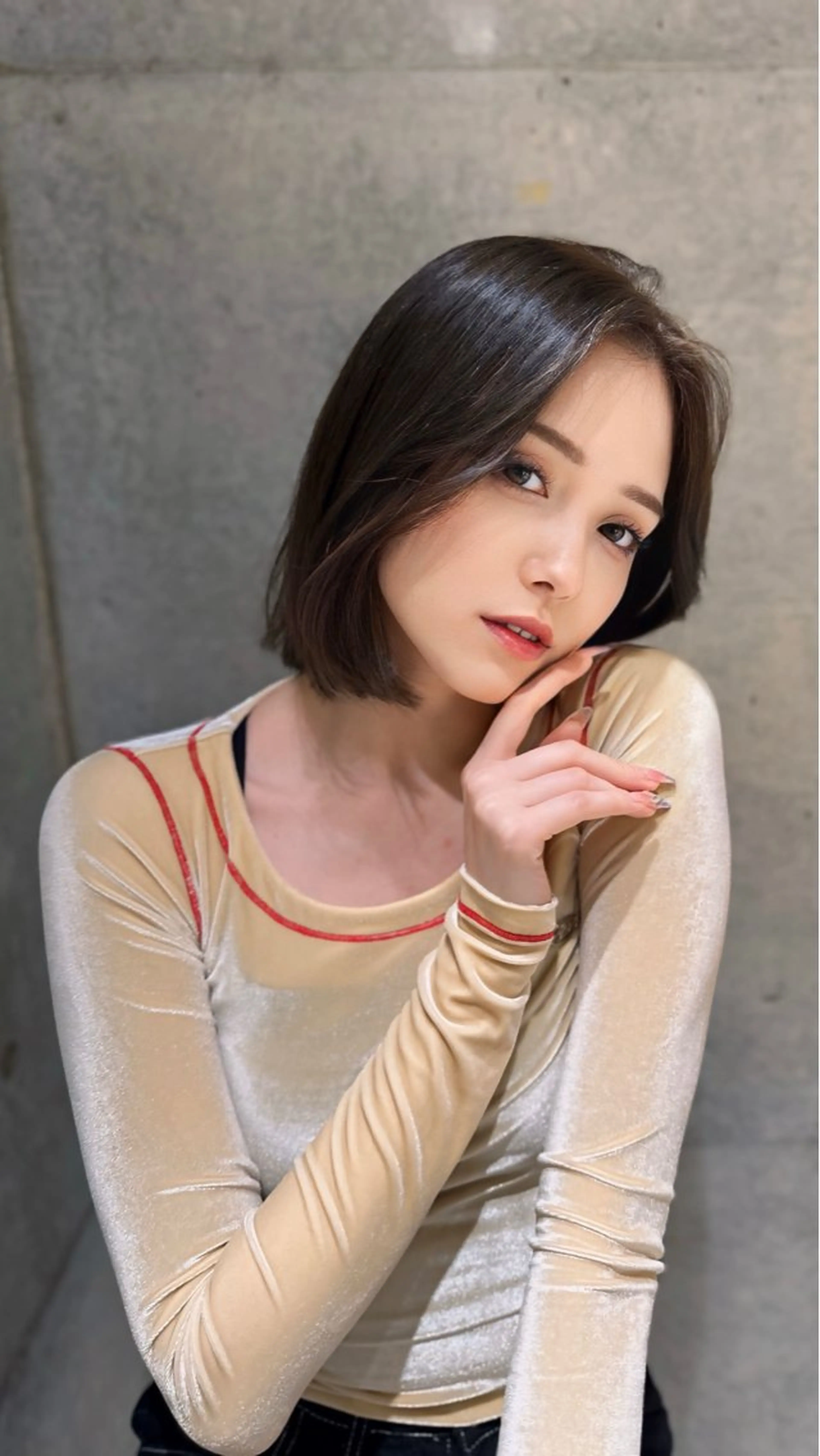 ミディアム カラー ✨髪質改善特化✨副 店長椎葉信乃介のヘアスタイル