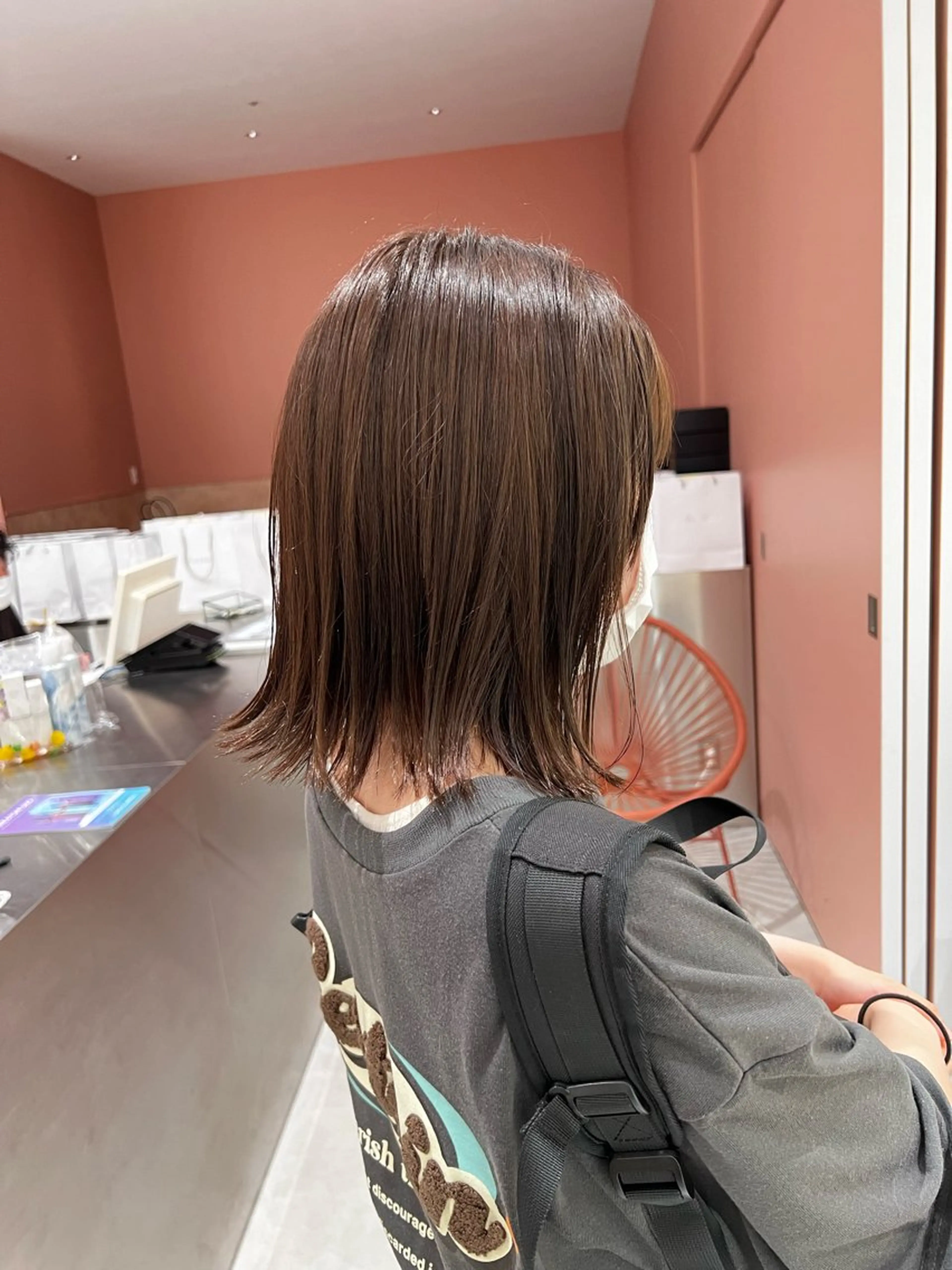 ミディアム カラー カット ヘアカラー トリートメント 韓国ヘア🇰🇷/ レイヤーカット✂︎のヘアスタイル