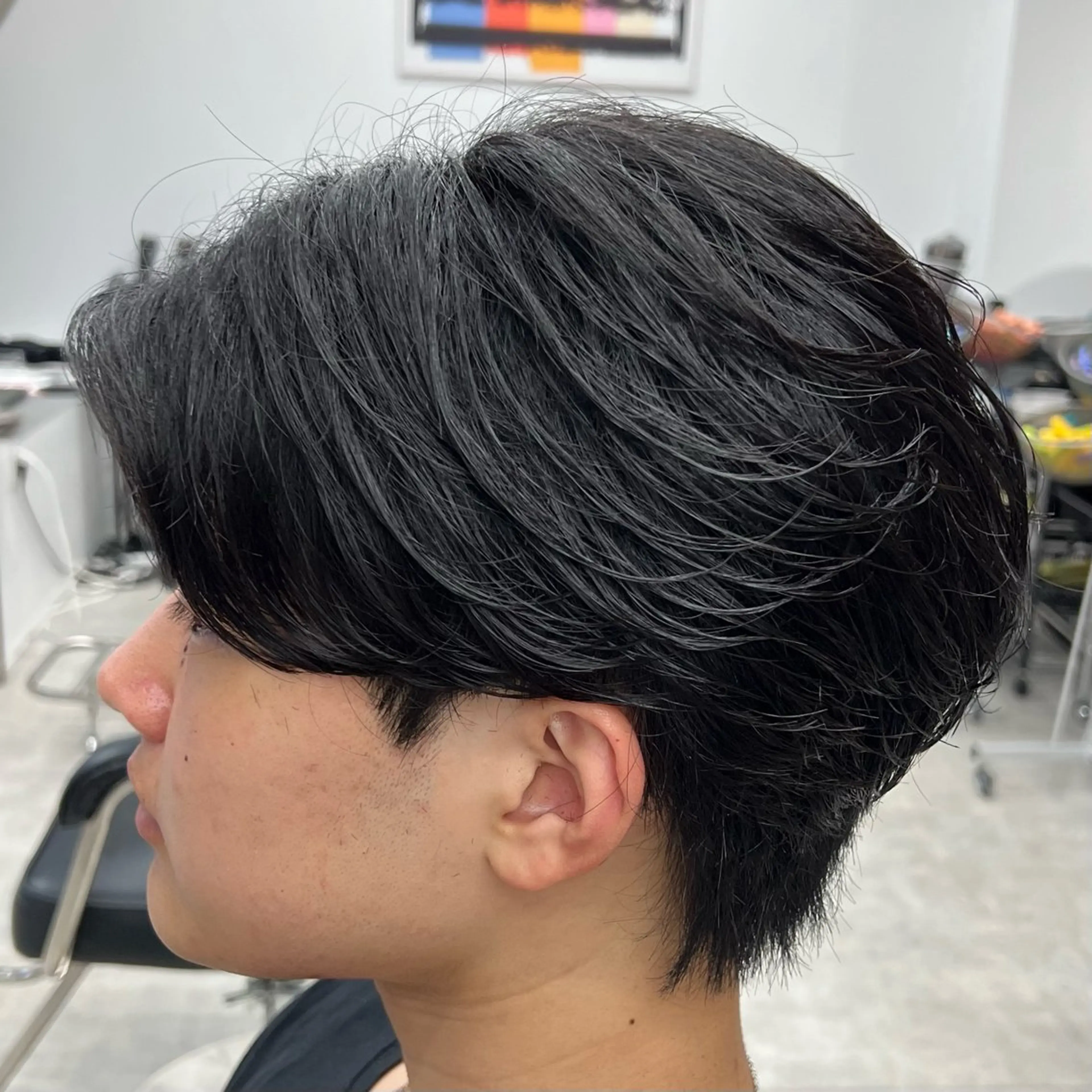 ショート パーマ メンズ カット パーマ メンズパーマ/波巻き 新潟/万代/夏芽🎀のヘアスタイル