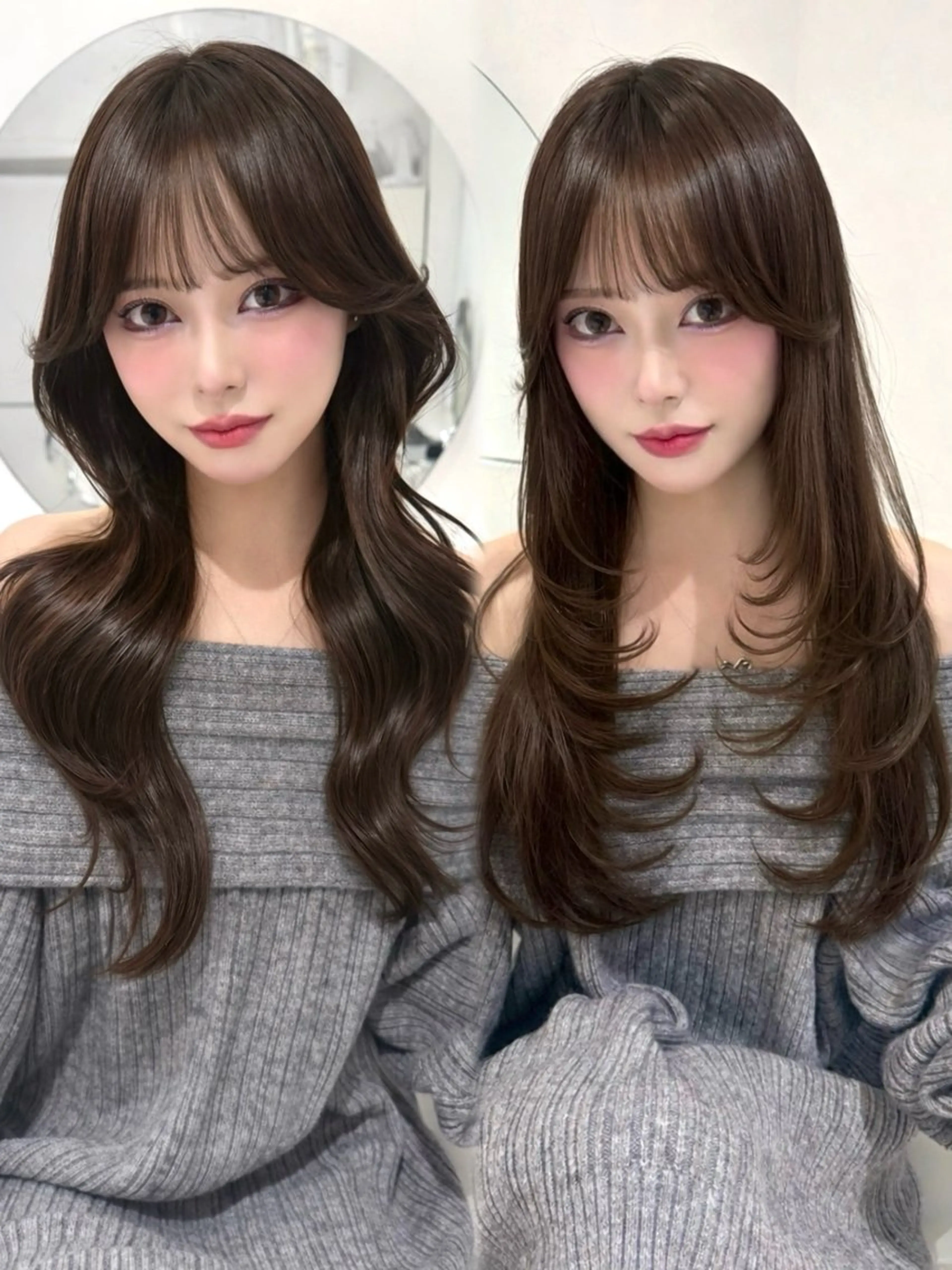 ロング カラー くびれヘア レイヤーカット レイヤーカット🫧 🎀Tomoka🎀のヘアスタイル