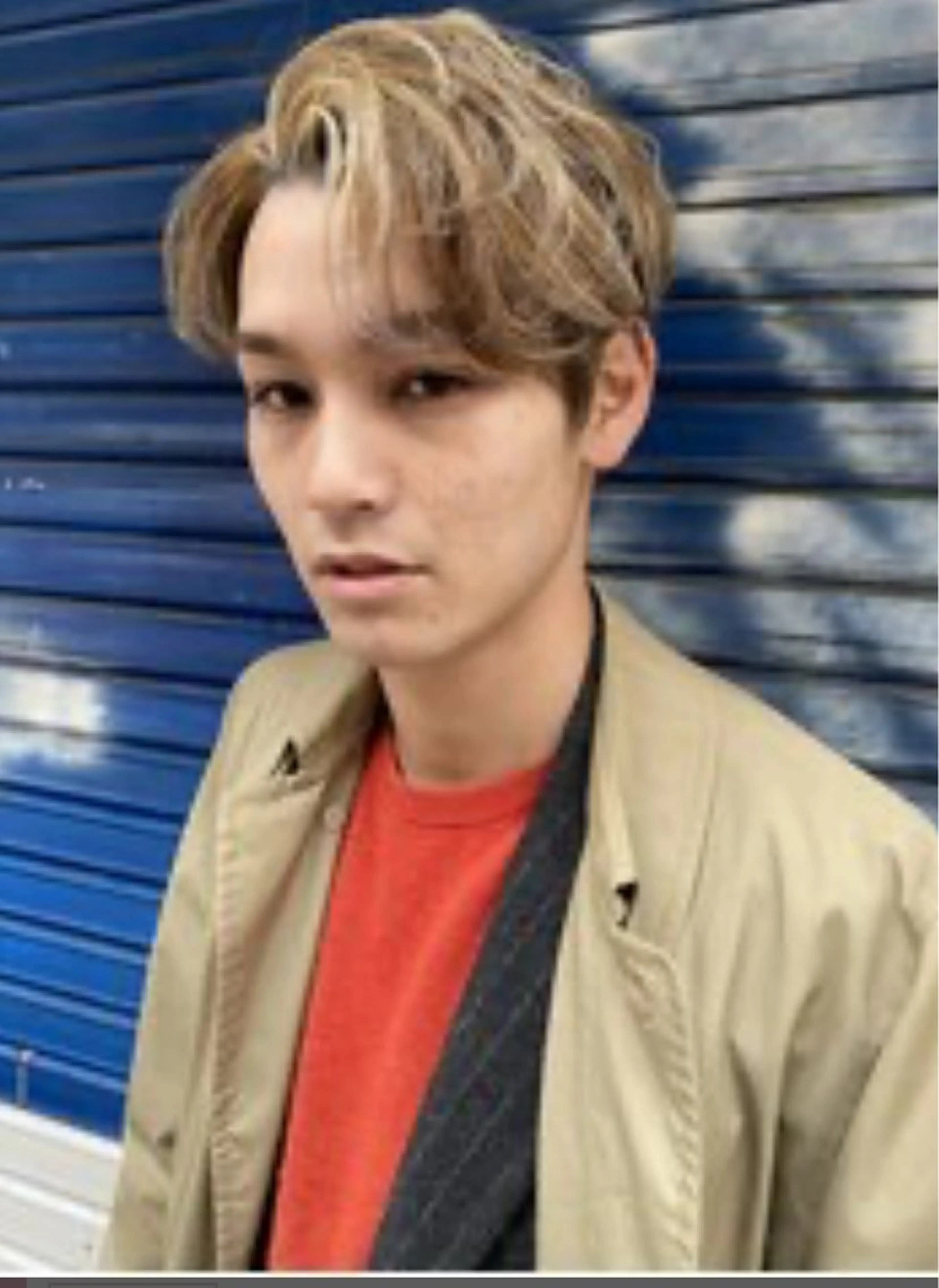 ショート カラー パーマ ヘアアレンジ メンズ メンズブリーチ メンズパーマ ブリーチ ブリーチなしカラー HOMME DEUX所属・HOMME DEUX / HIROTOのヘアスタイル