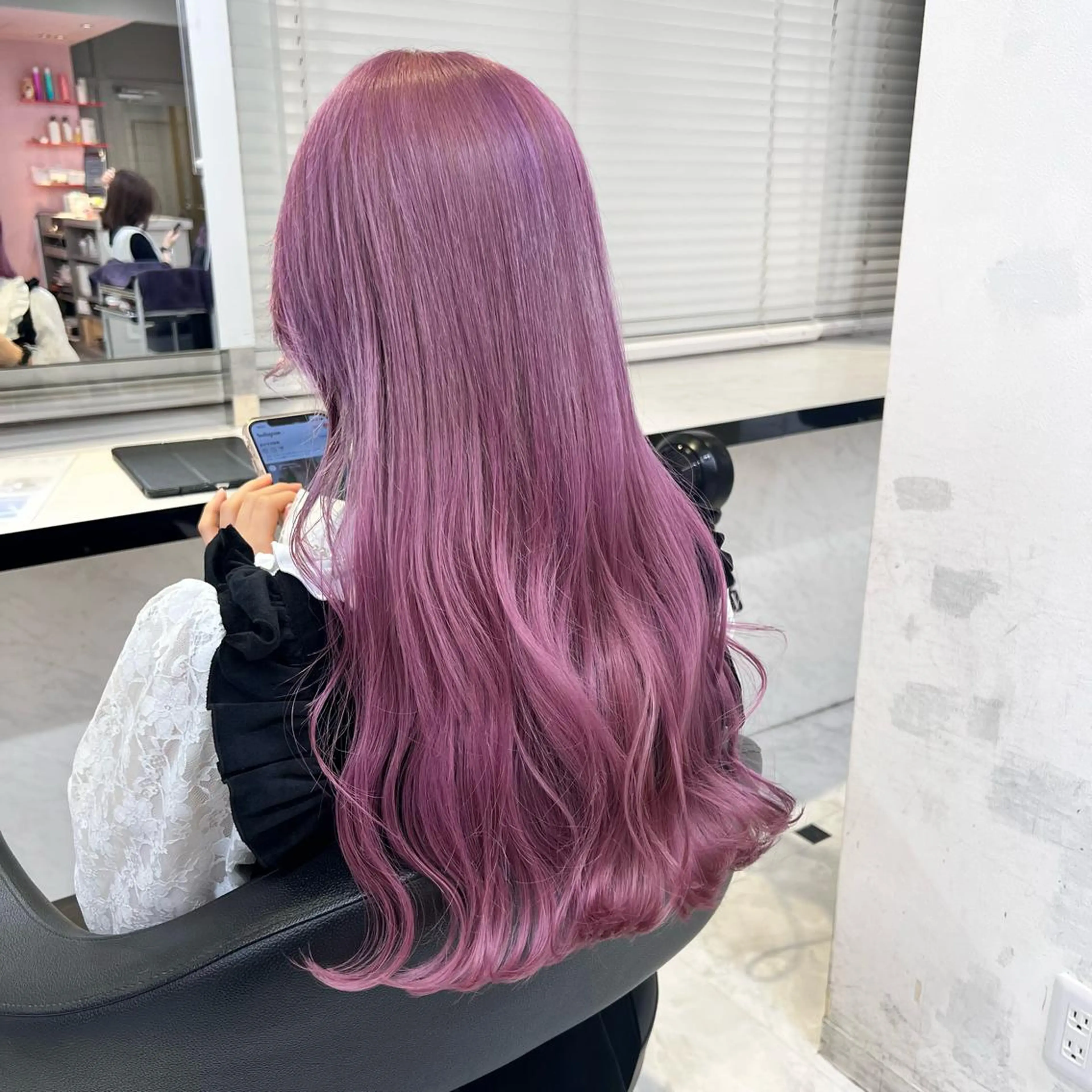 セミロング カラー ヘアアレンジ 髪質改善 トリートメント 💕上野美容師☁ ブリーチ💖サワのヘアスタイル