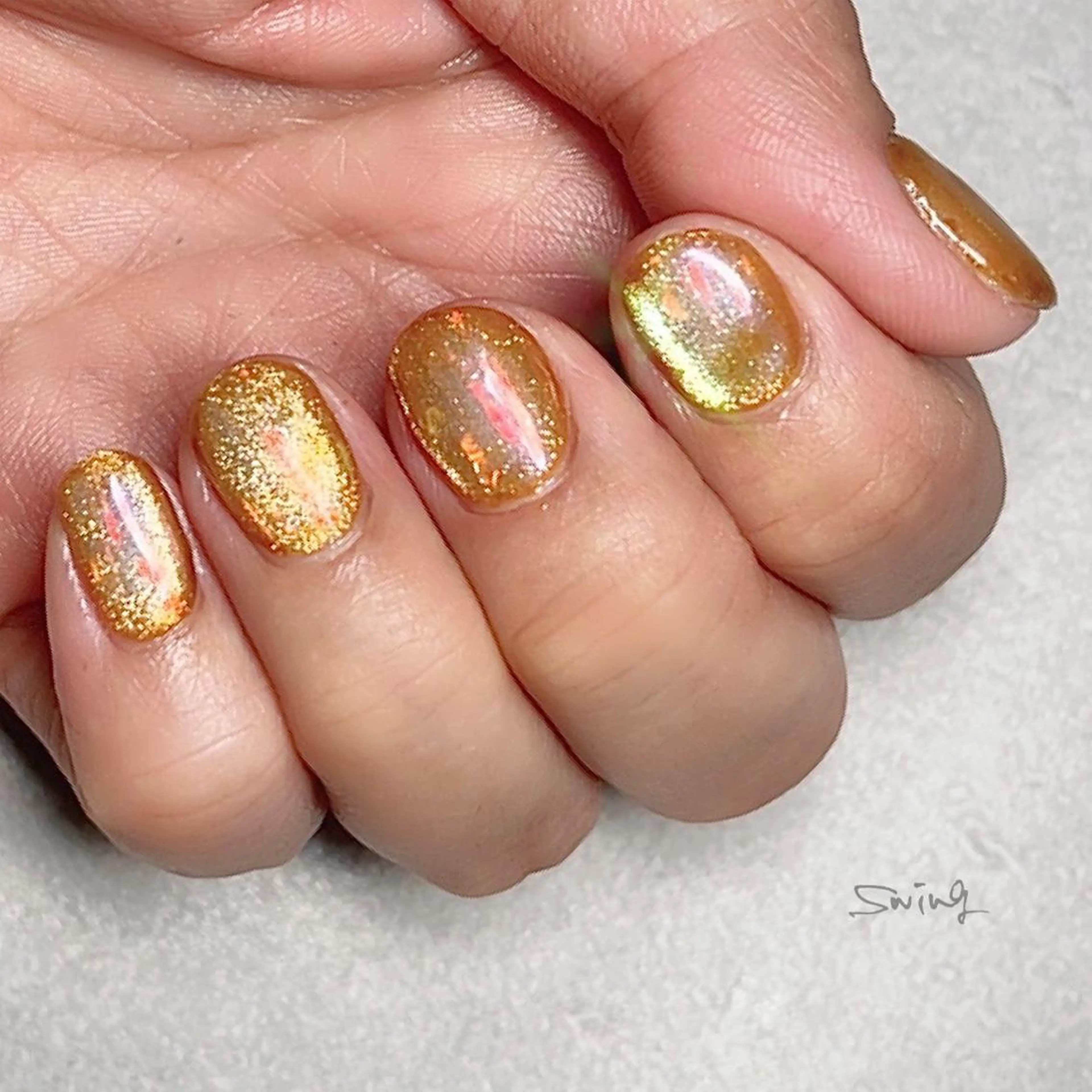 ネイル オーロラネイル マグネットネイル SWING Nail Salon所属・Yoshida Takakoのネイルデザイン