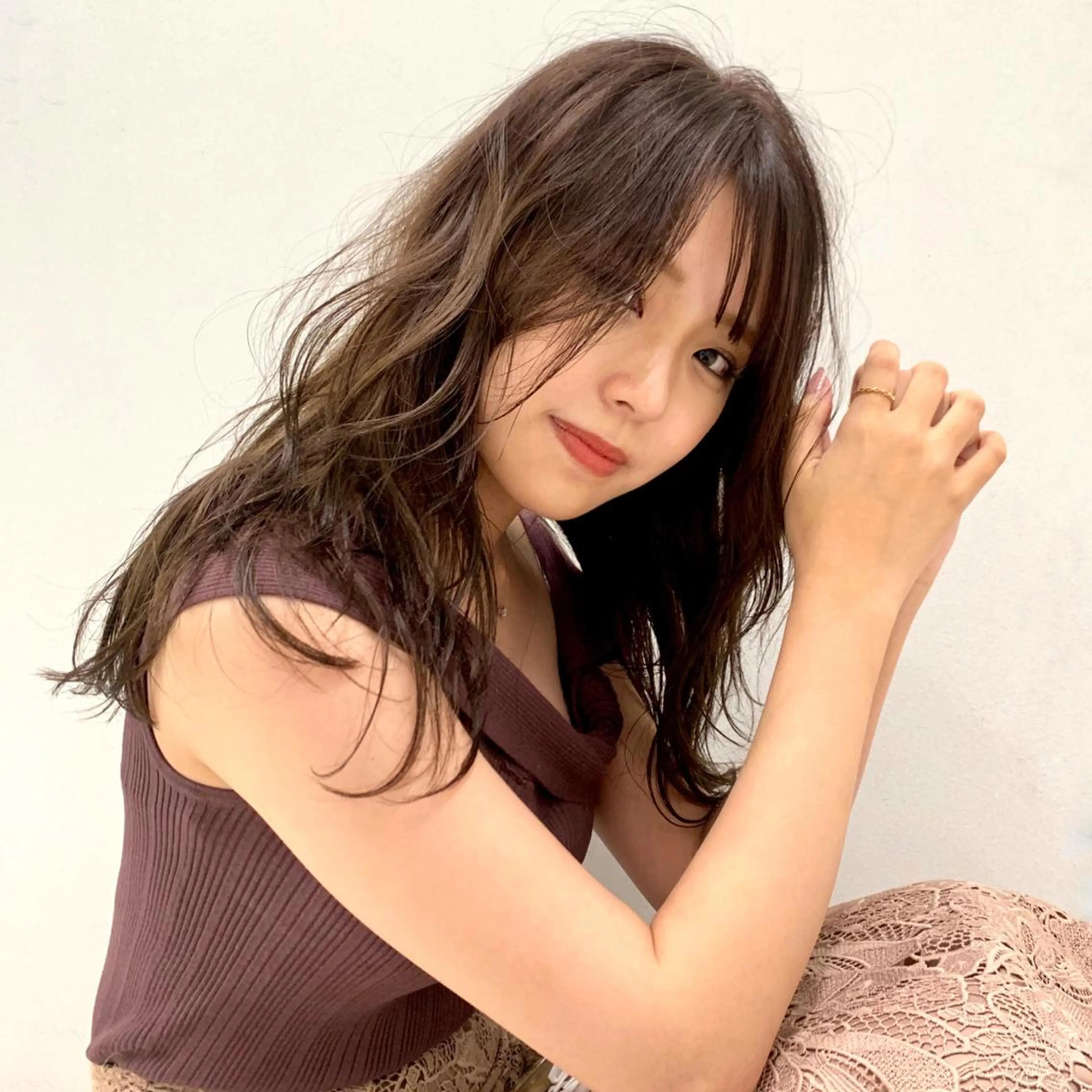 ロング カラー ヘアアレンジ ハイトーン/美髪矯正 🍃大江拓実のヘアスタイル