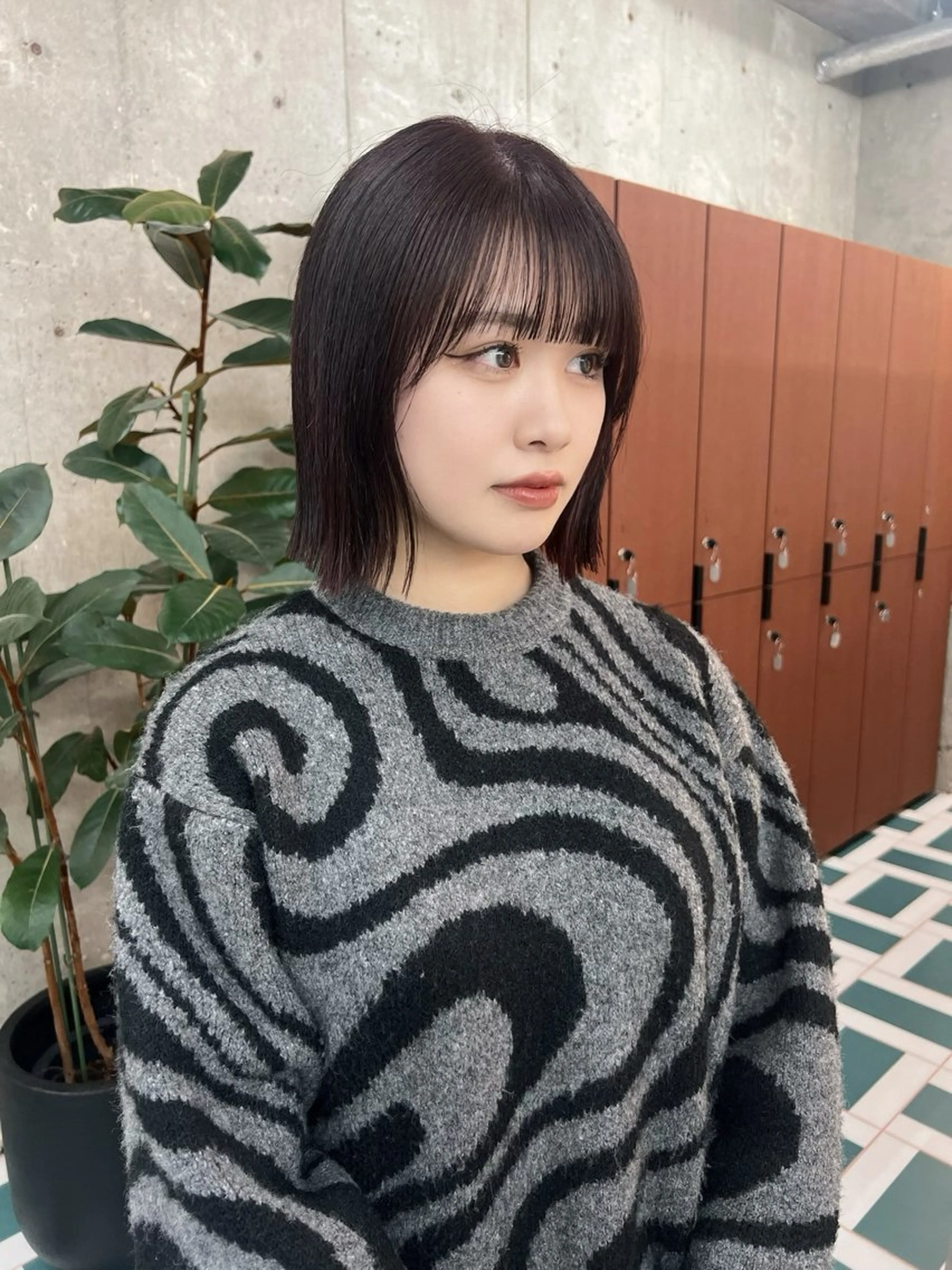 ミディアム カット AYAKA/名古屋/ 栄/ボブ/透明カラーのヘアスタイル