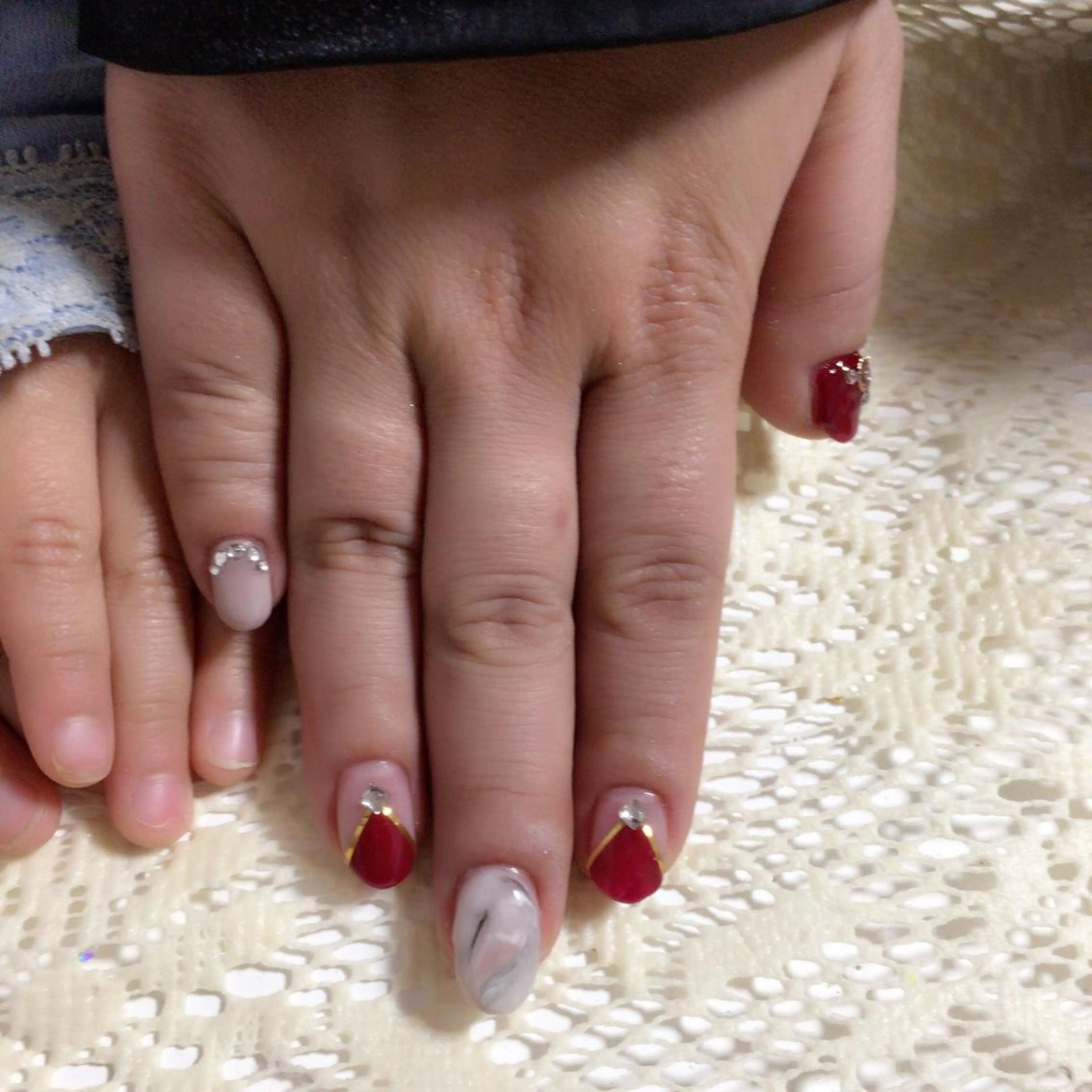 ネイル 長さ出し 藤 あやのネイルデザイン