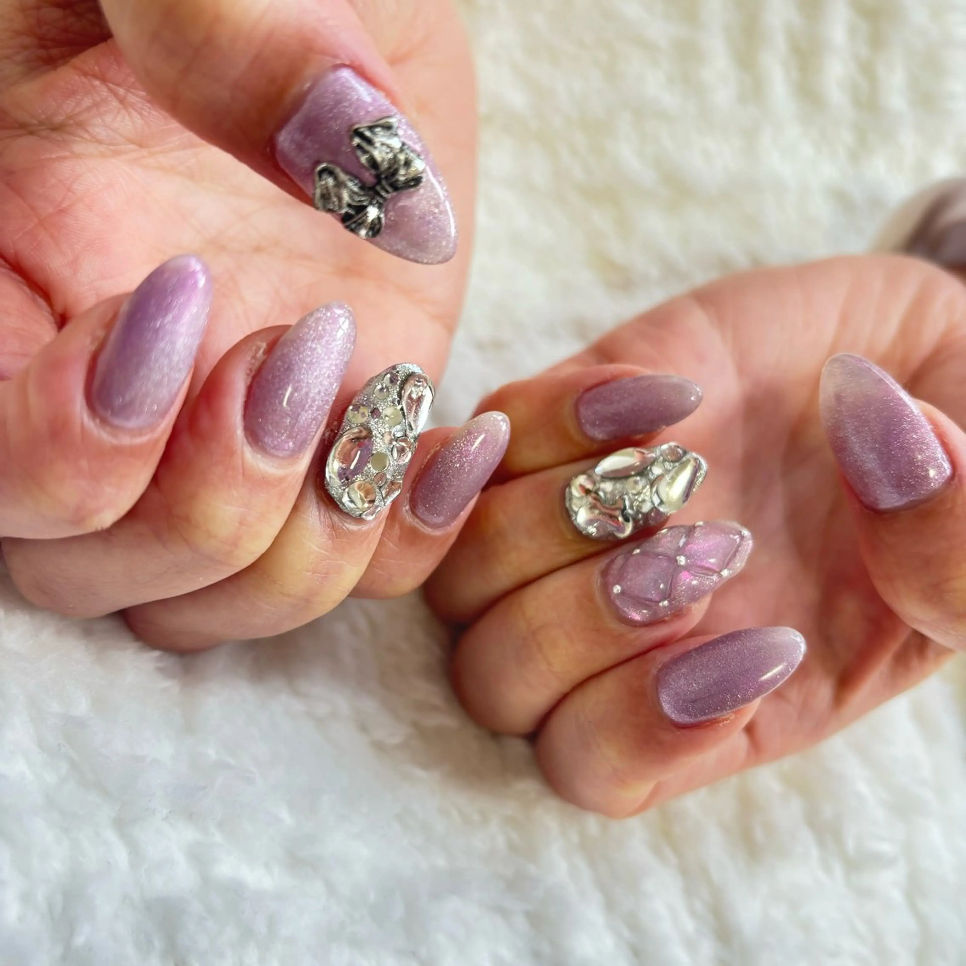 ネイル キラキラネイル ハンドネイル RE💟N.NAIL ラテン系お姉さんのネイルデザイン
