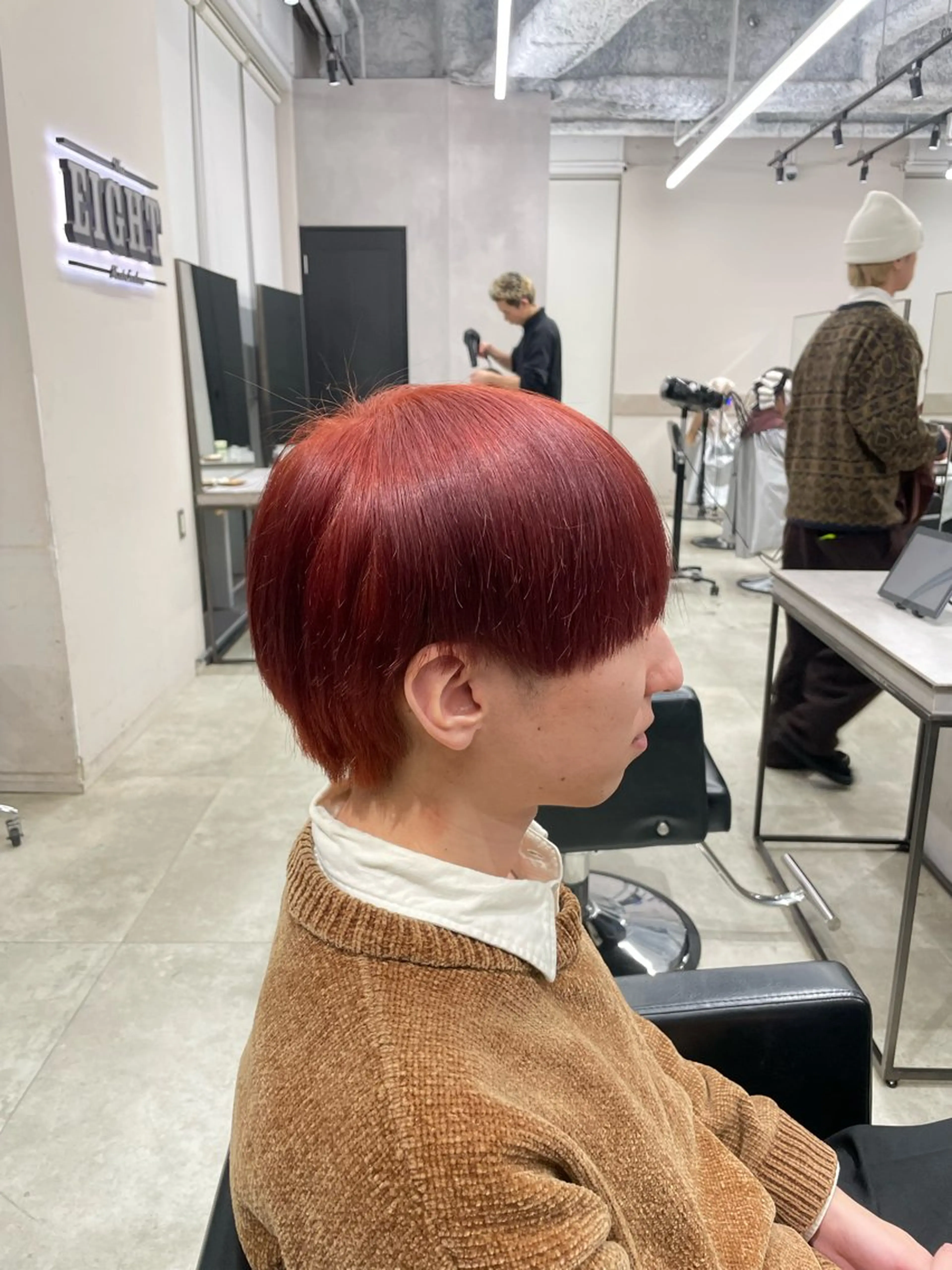 ショート カラー メンズ メンズブリーチ ブリーチ ボルドーカラー ケアブリーチ ダブルカラー カット ヘアカラー メンズ特化🔥 金子直斗のヘアスタイル