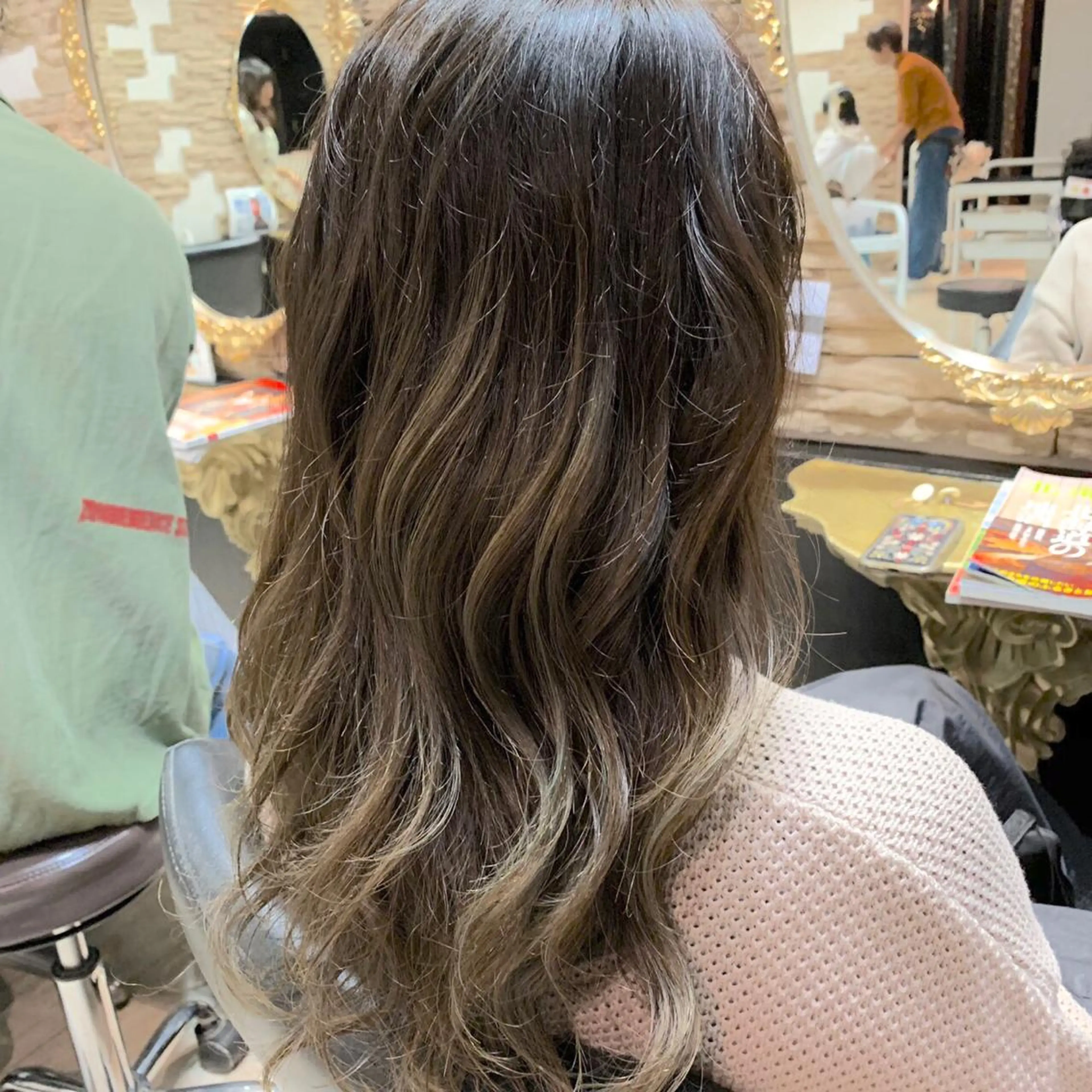 ロング カラー ママ美容師 ＊ヒマワリのヘアスタイル