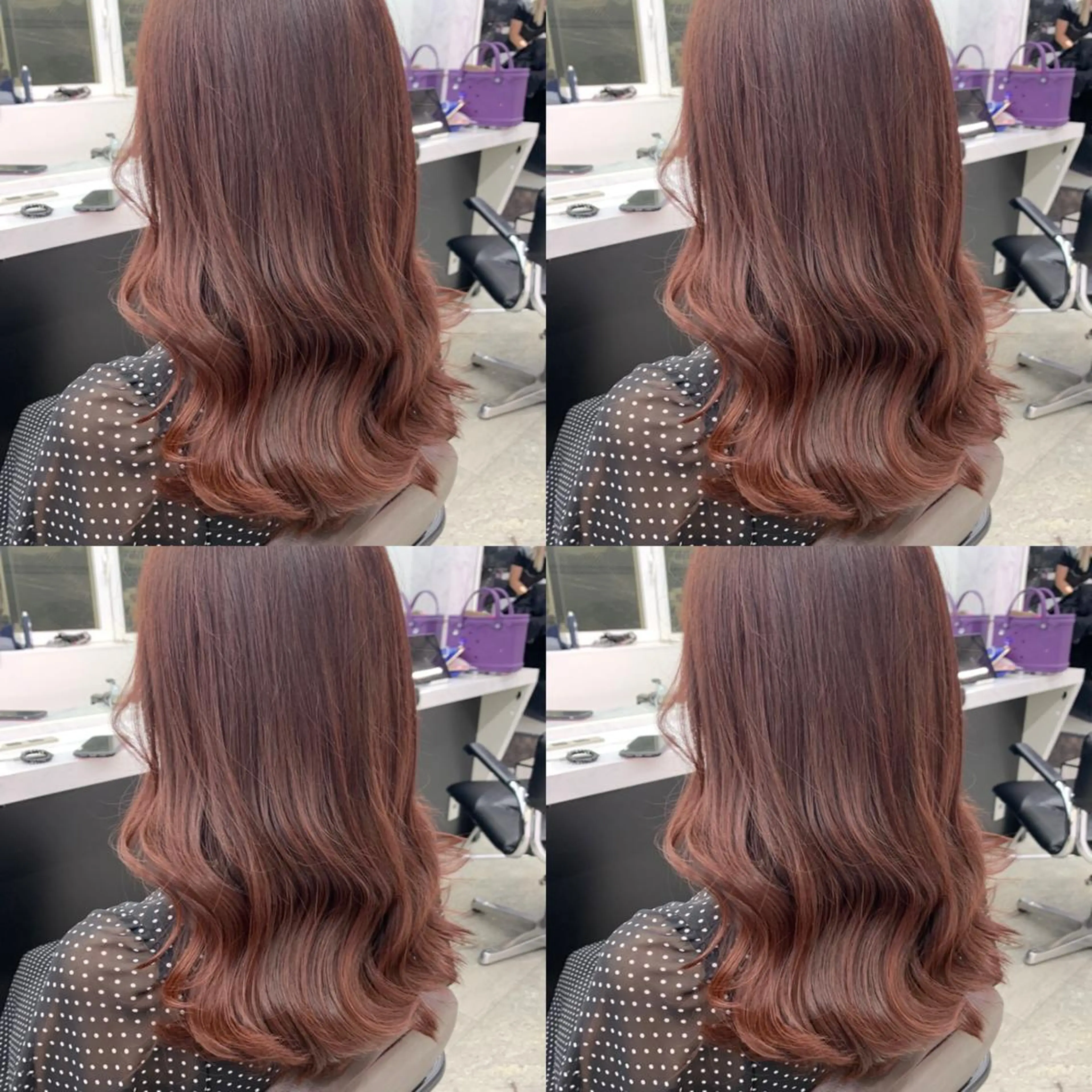 セミロング カラー プルエクステ 透明感カラー グレージュ ハイライトカラー ハイトーンカラー ヘアカラー トリートメント プルエクステ 🖤MIYUのヘアスタイル