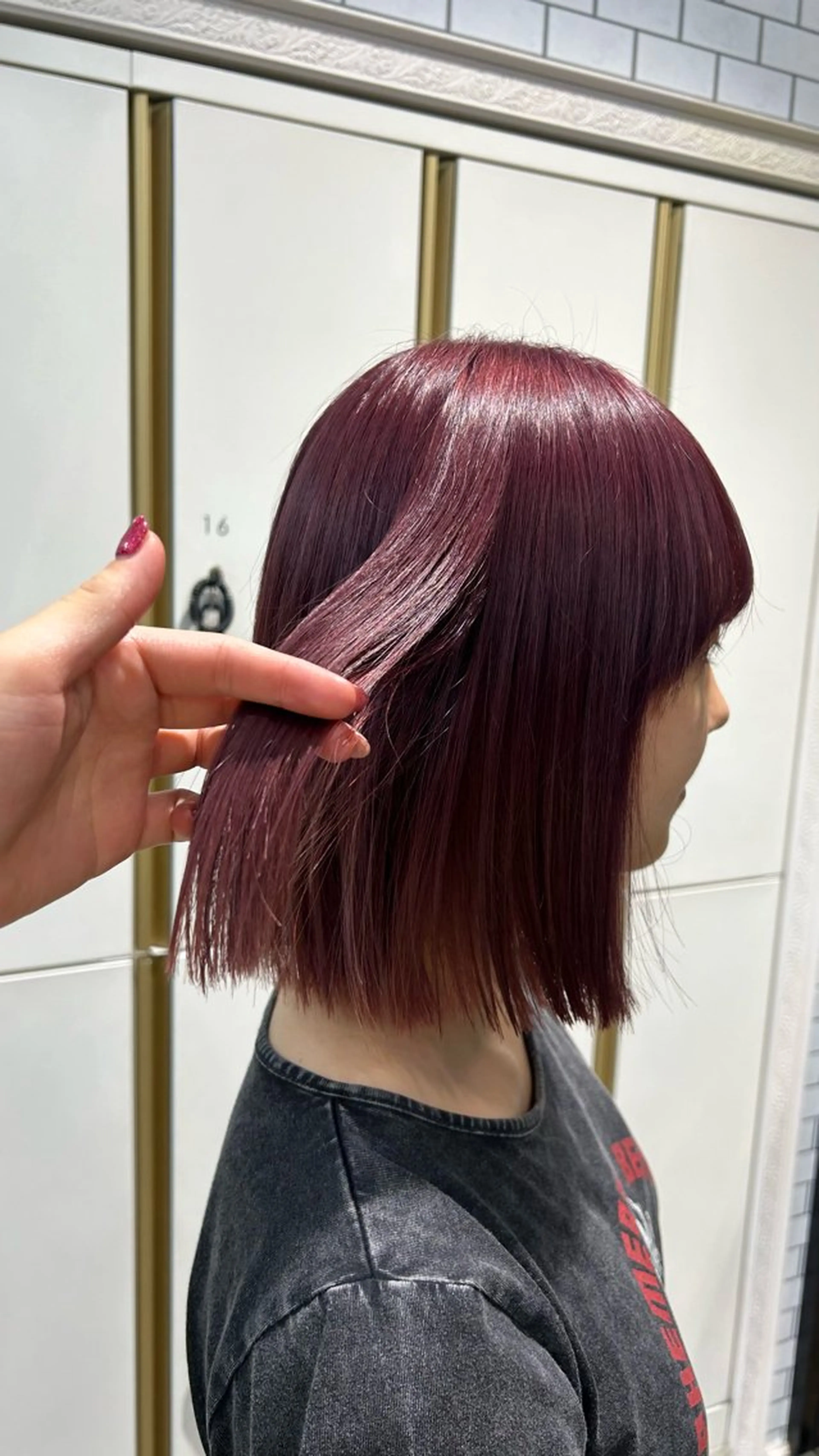 1ブリーチ＋ヘアカラー🧡💚の写真