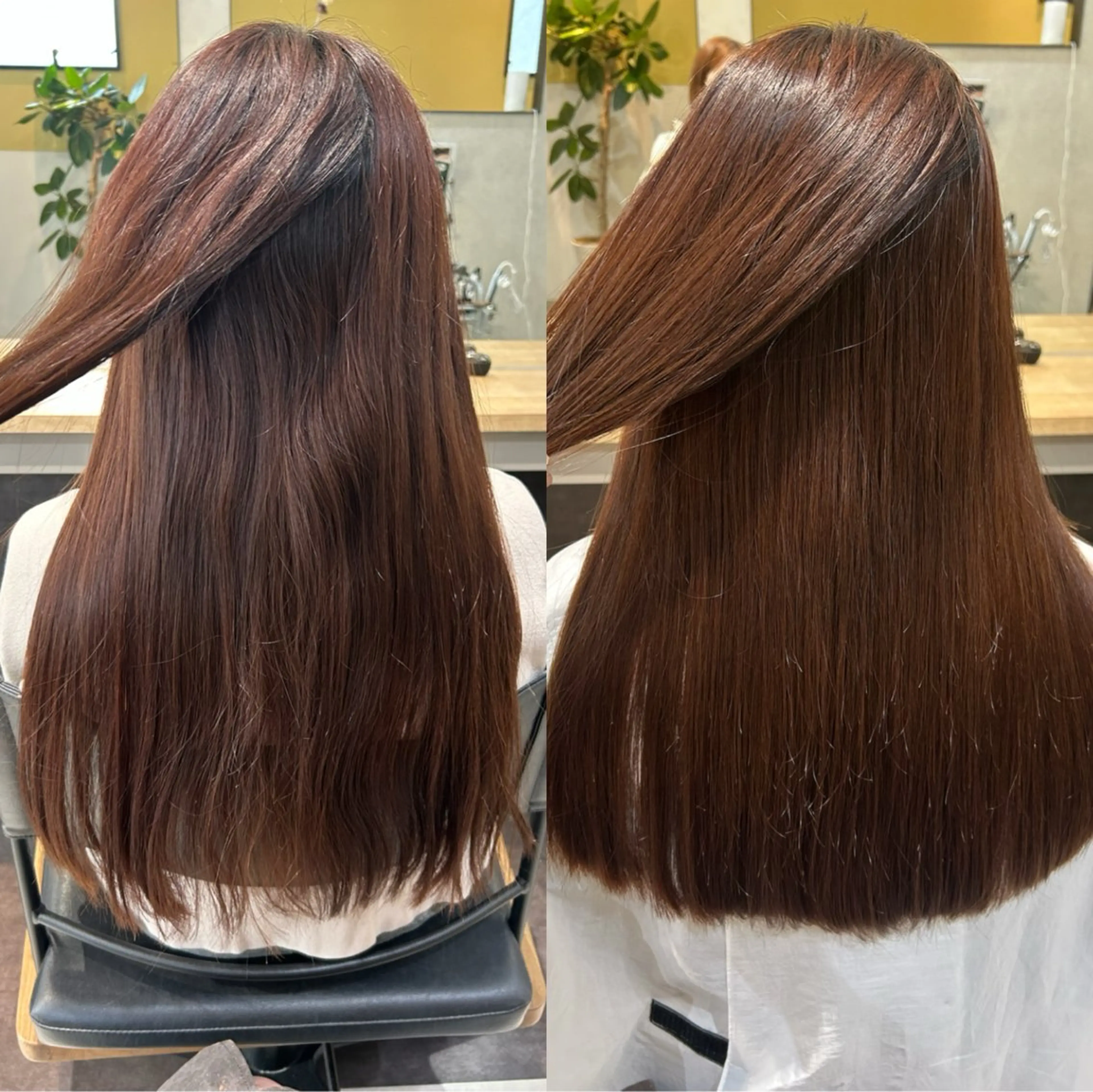 ロング パーマ カット 縮毛矯正 トリートメント hub hair レイヤー/透明感のヘアスタイル