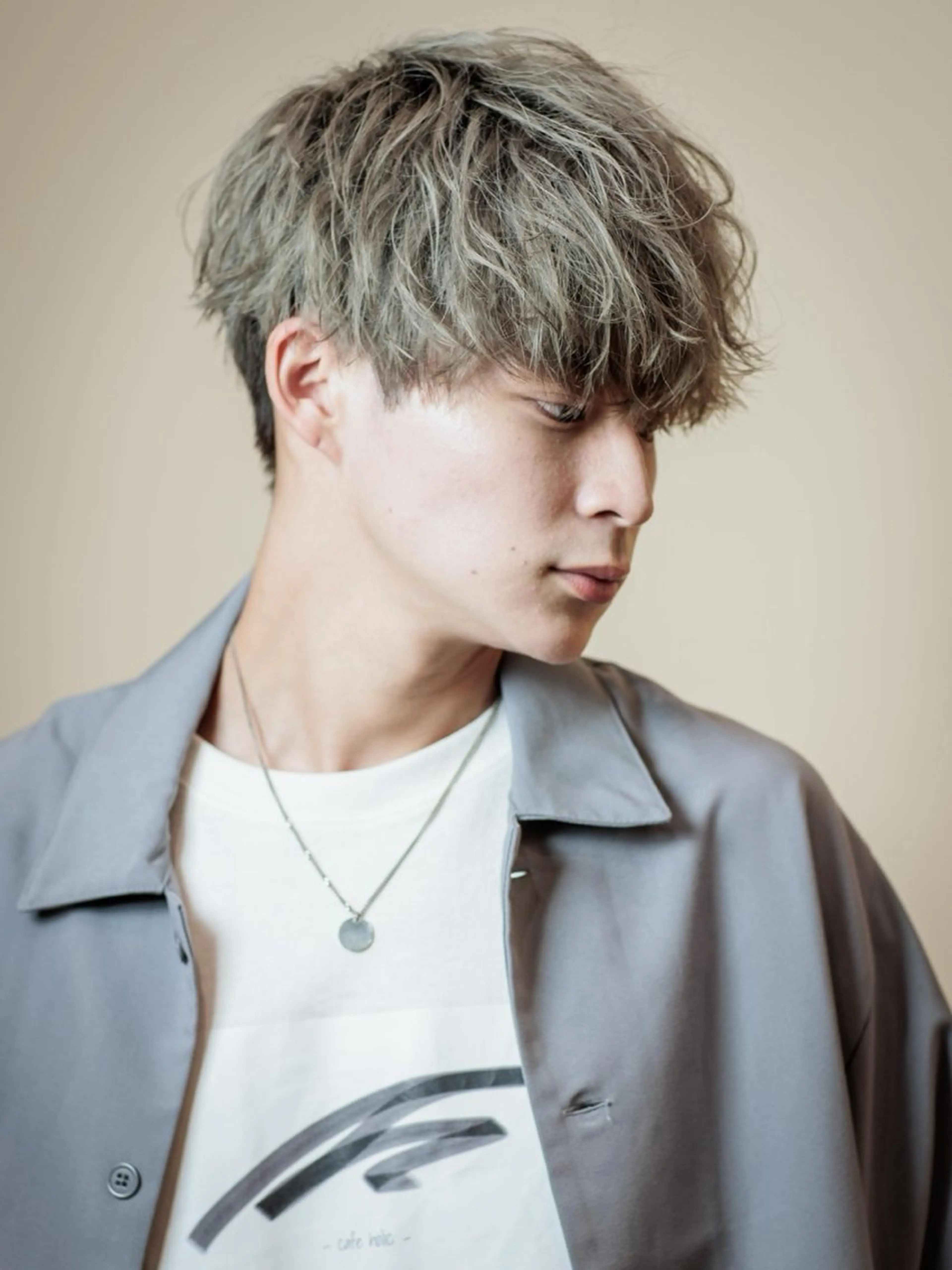 ショート カラー メンズ メンズパーマ/心斎橋 /四ツ橋駅/しょうまのヘアスタイル