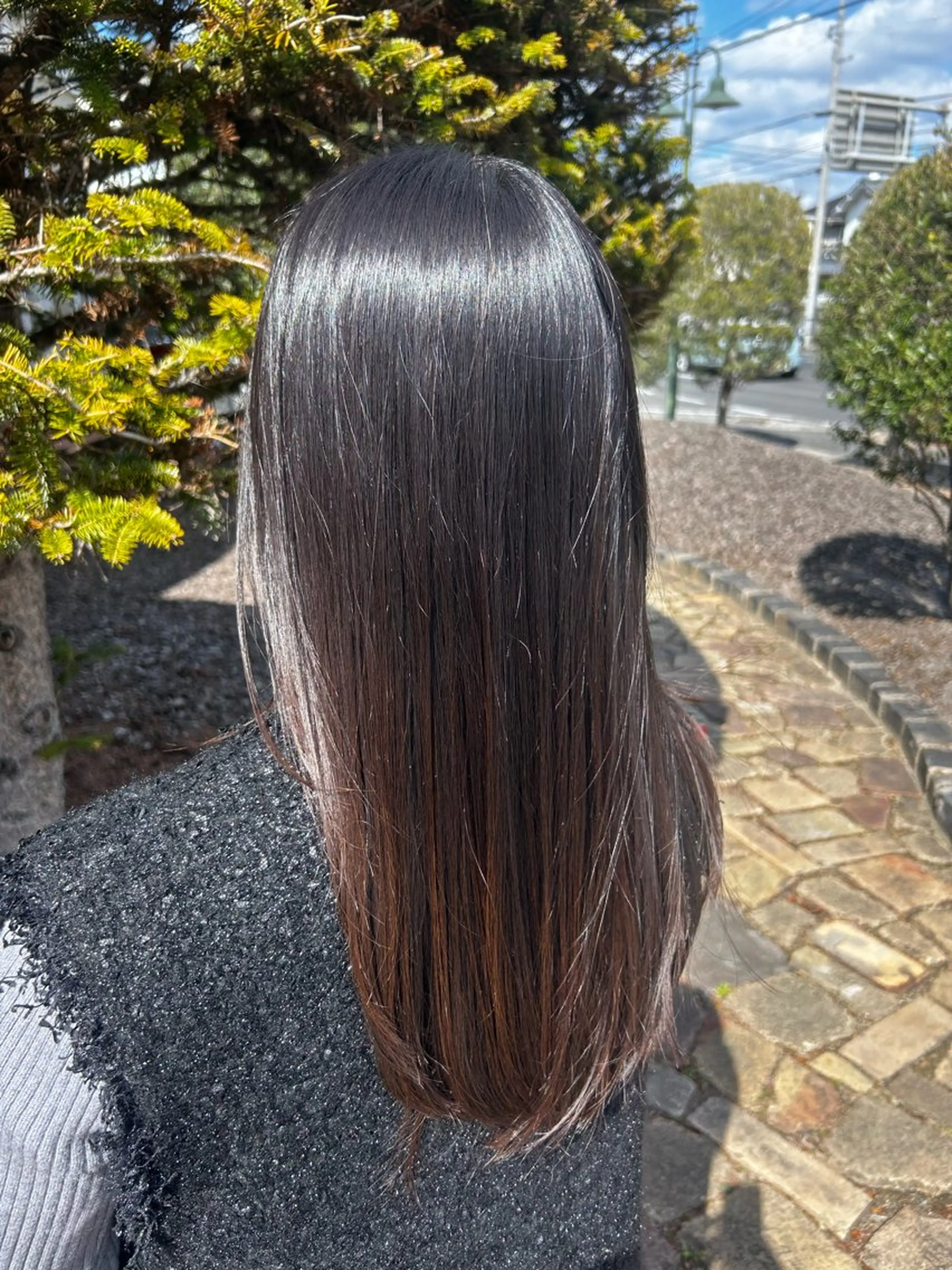 ロング 縮毛矯正 カット 縮毛矯正 ヘアルームflat・ Rena🌼ྀིのヘアスタイル